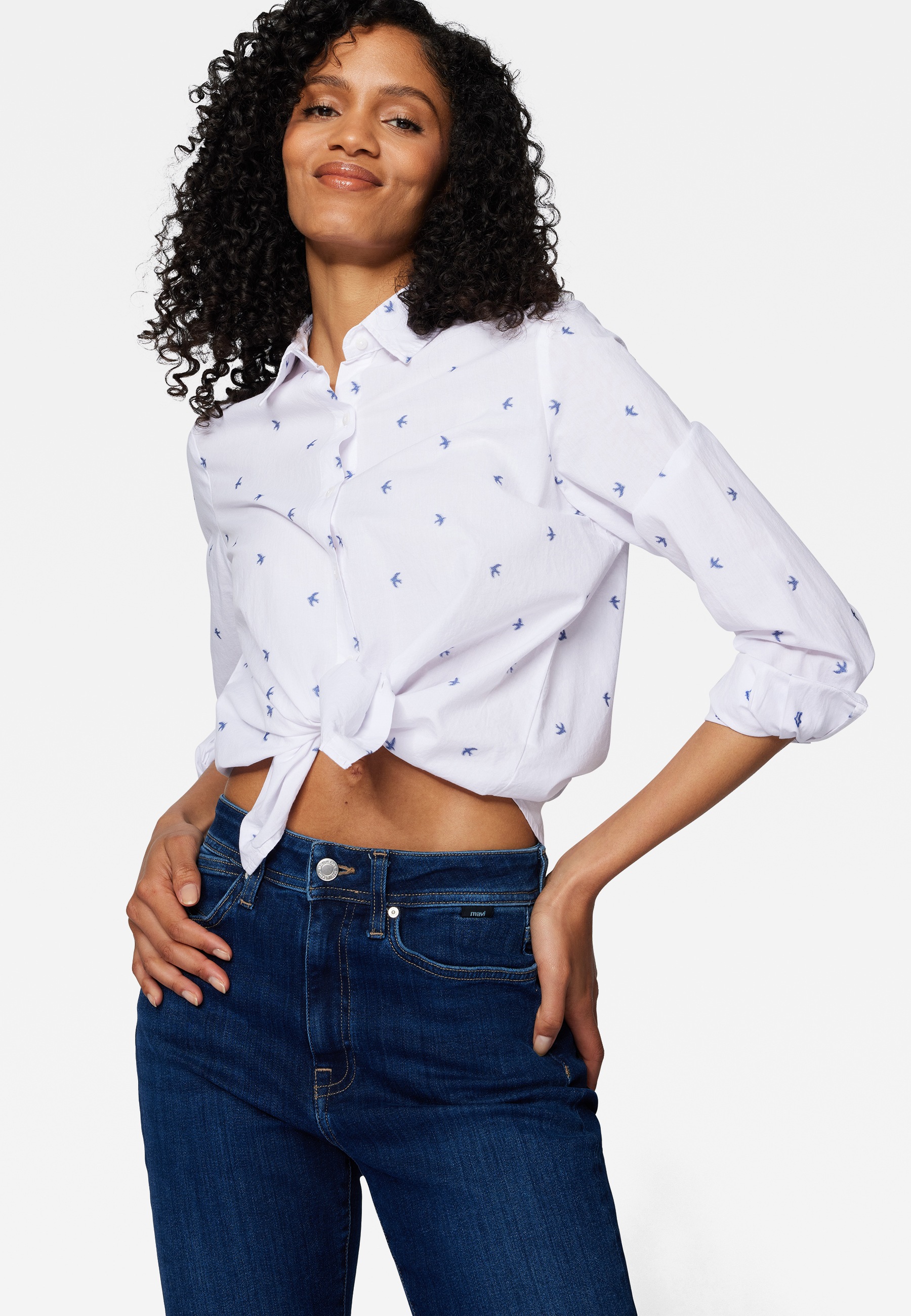 Mavi Hemdbluse »LONG SLEEVE SHIRT«, Bluse mit Muster