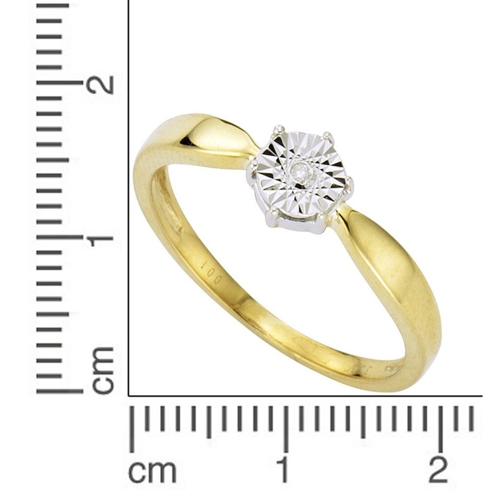 Firetti Goldring »Schmuck Geschenk Gold 333 mit Struktur«