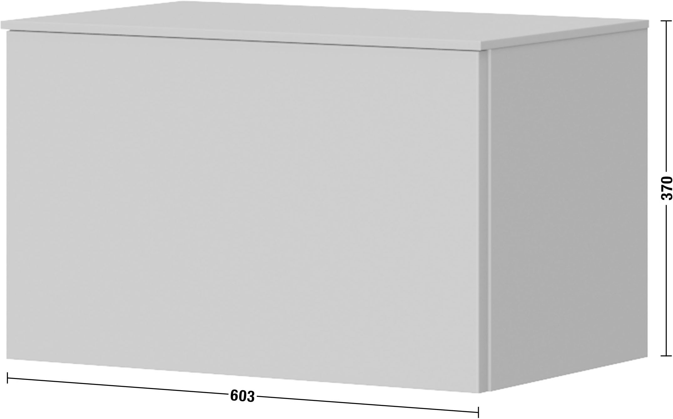 nobilia® Lowboard »Avala, 37 x 37cm (H/T), in zwei Breiten« mit Barklappe