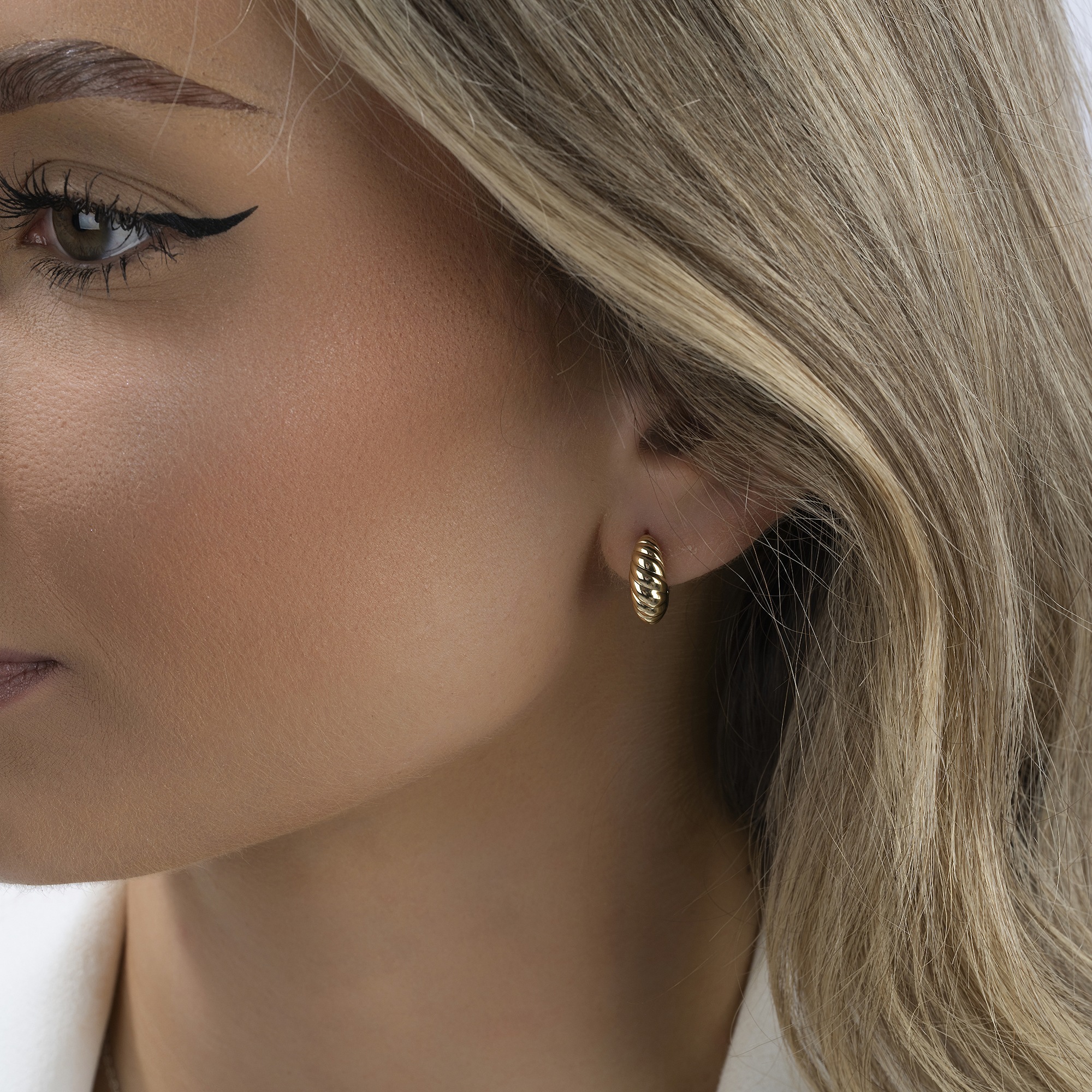 Zeeme Paar Creolen »925/- Sterling Silber vergoldet«