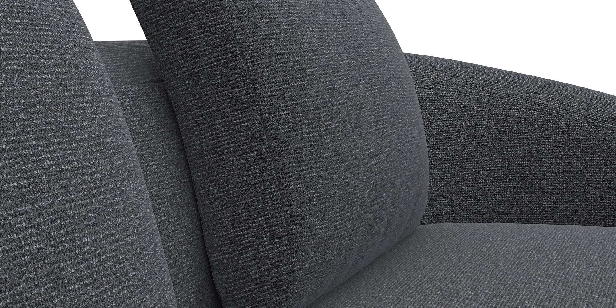 FLEXLUX Wohnlandschaft »Torino, rund, L-Form, Sofa-Ecke mit Recamiere, Longchair-Sofa« Modernes, organisches Sofa-Design, Kaltschaum, Wellenunterfederung