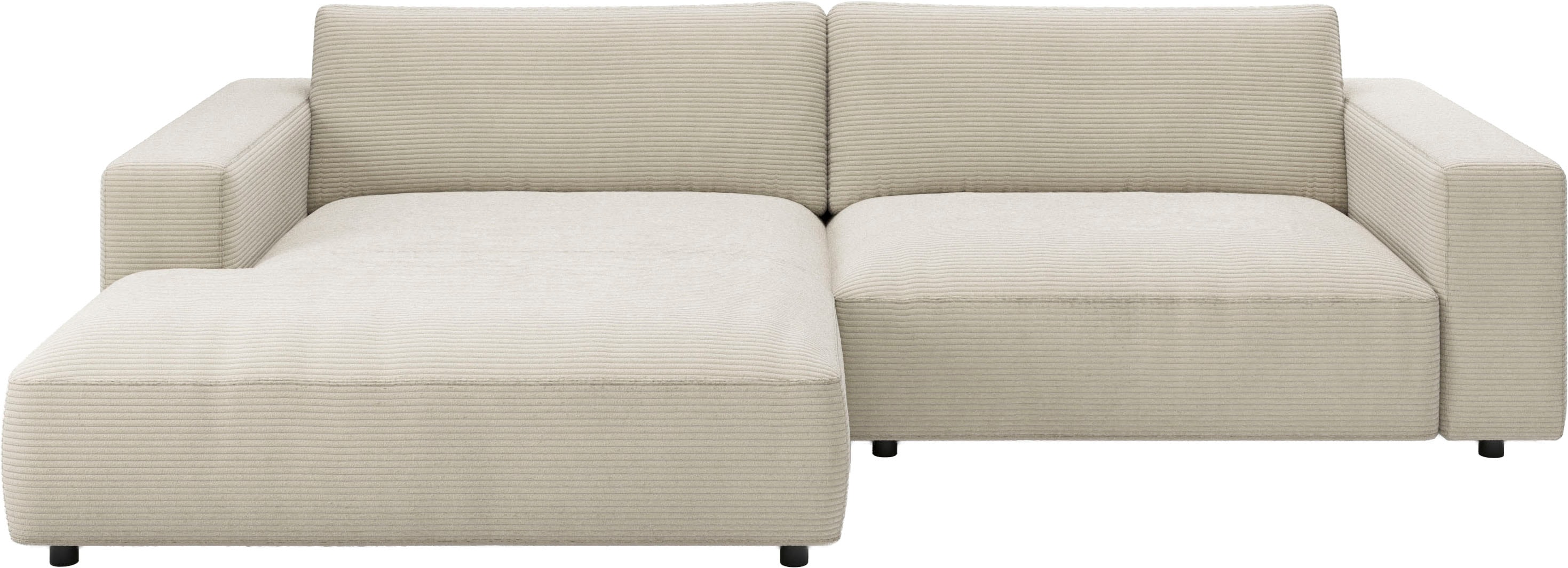 Musterring Ecksofa "MR LUCIA, Charakterstarker Lounge-Komfort von Musterring" XXL-Longchair, erstklassige Kammerkissen & zeitloser Look