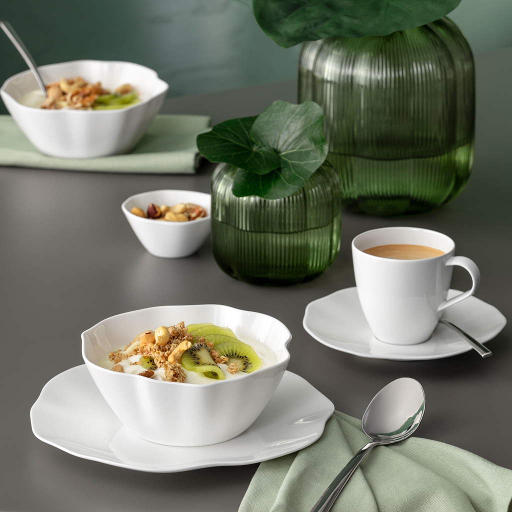 Villeroy & Boch Tasse »Kaffeetassen Pura 150 ml 6er Set weiß« Spülmaschinenfest, Mikrowellensicher