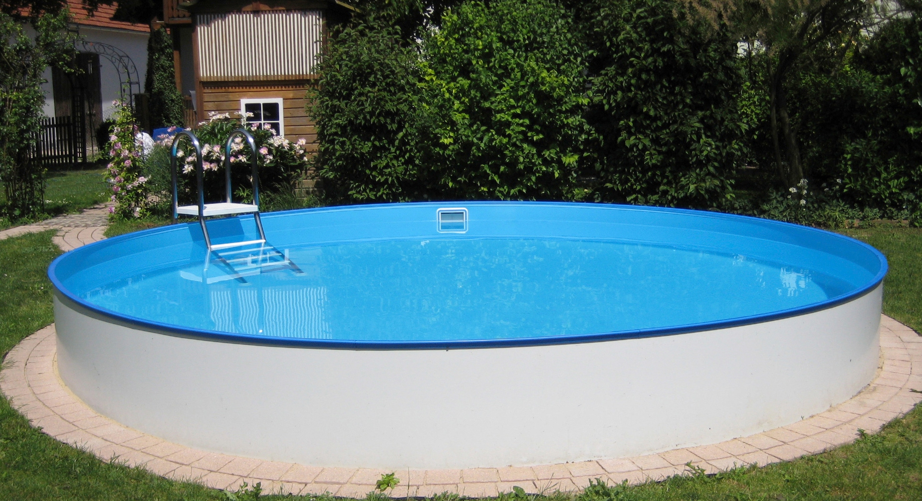 KWAD Rundpool »PALMA inkl. Dämmung Protector zum Teileinbau«, (Set, 5 tlg.), 5-tlg., mit Foliensack 0,6mm