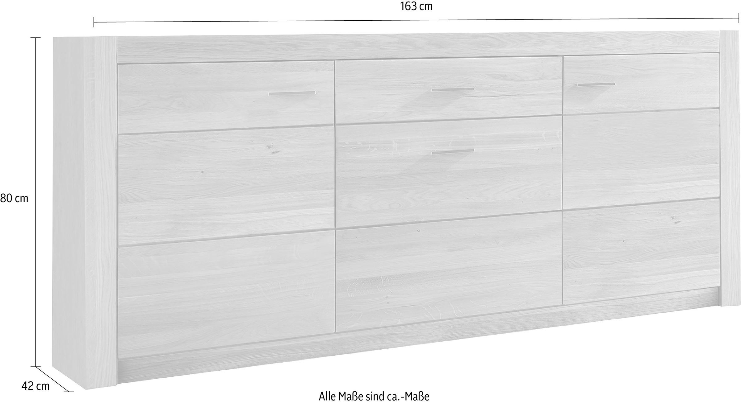 INOSIGN Sideboard »HARTFORD«, Kommode, Breite 163 cm