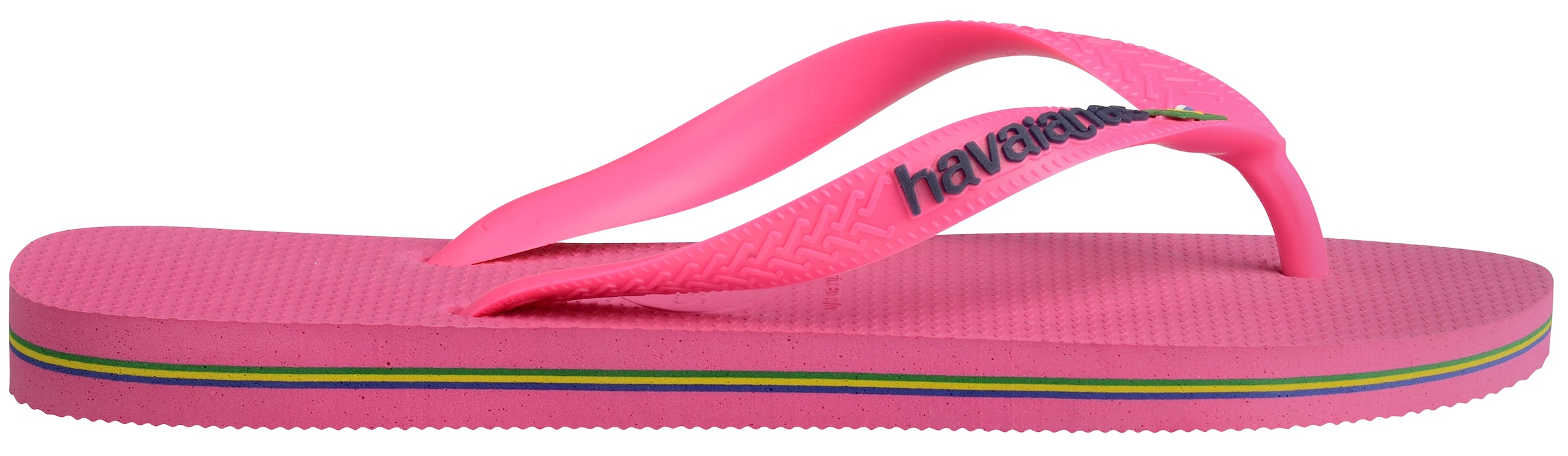 Havaianas Zehentrenner »BRASIL LOGO NEON«, Sommerschuh, Schlappen, Poolsildes mit Brasil Detail