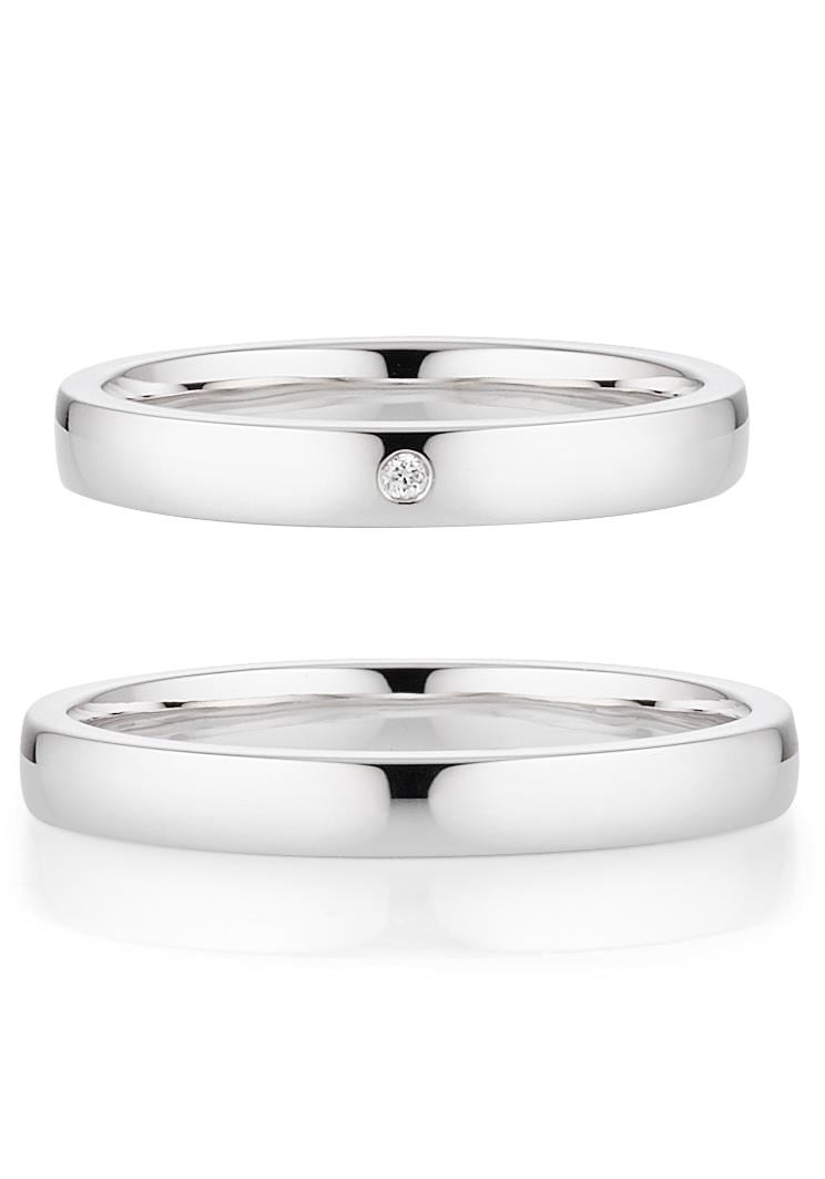 Bruno Banani Trauring »Schmuck Geschenk, Ehering Hochzeit Damenring Herrenring«, wahlweise mit oder ohne Brillant, Made in Germany