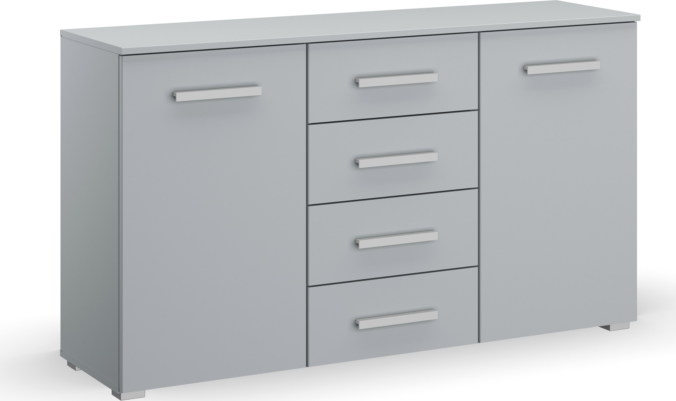 rauch Kommode "Sideboard Schubladenkommode Kombikommode KOLUNA mit Dekorfront", mit 4 Schubkästen und 2 Türen sowie Meta