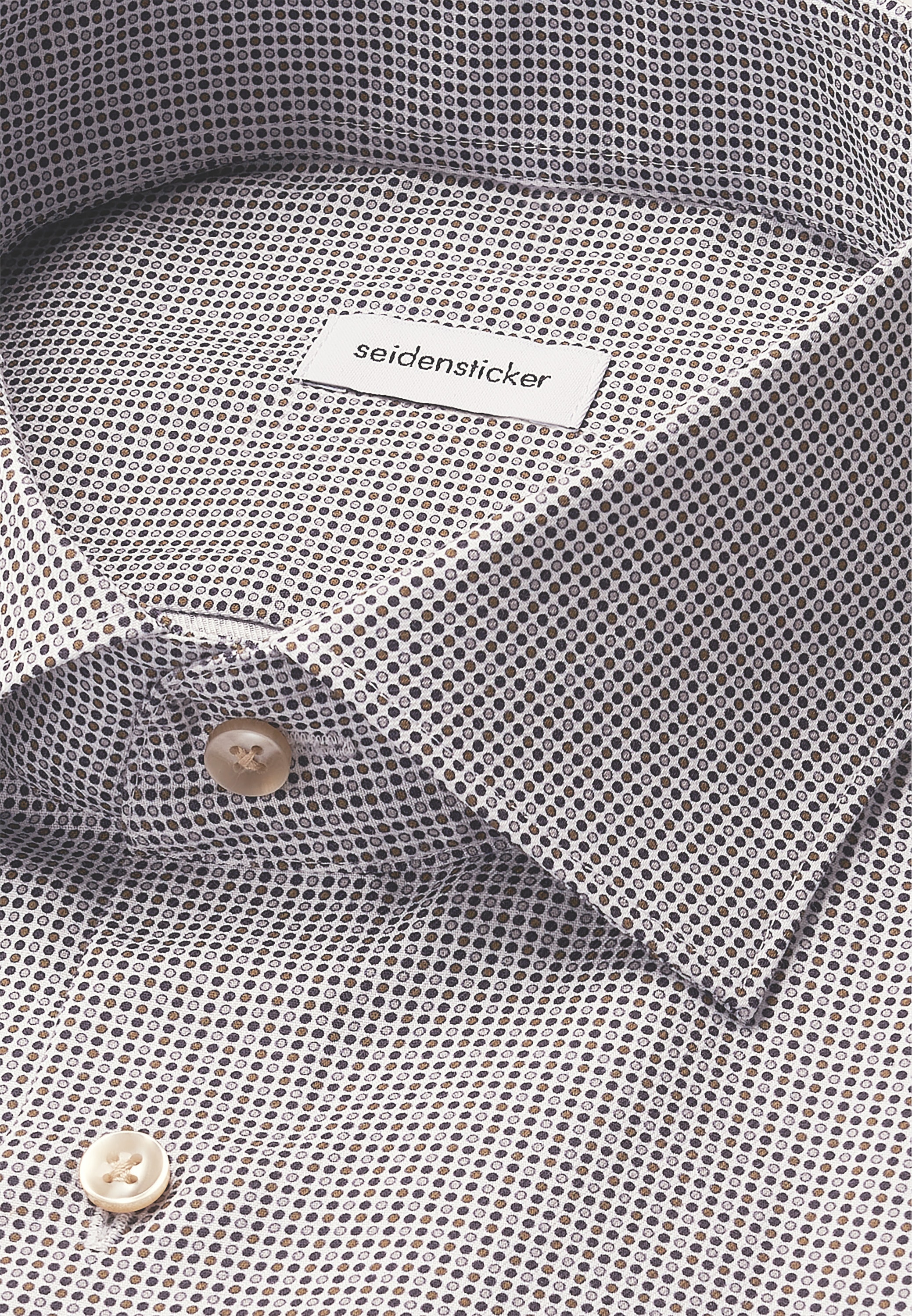 seidensticker Businesshemd »Schwarze Rose«, Slim 1/1 Kentkragen Druck