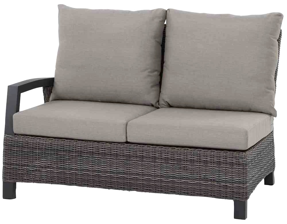 Gartenlounge-Set SIENA GARDEN "Corido", grau (anthrazit, grau, anthrazit), Aluminium, Sitzmöbel-Sets 2