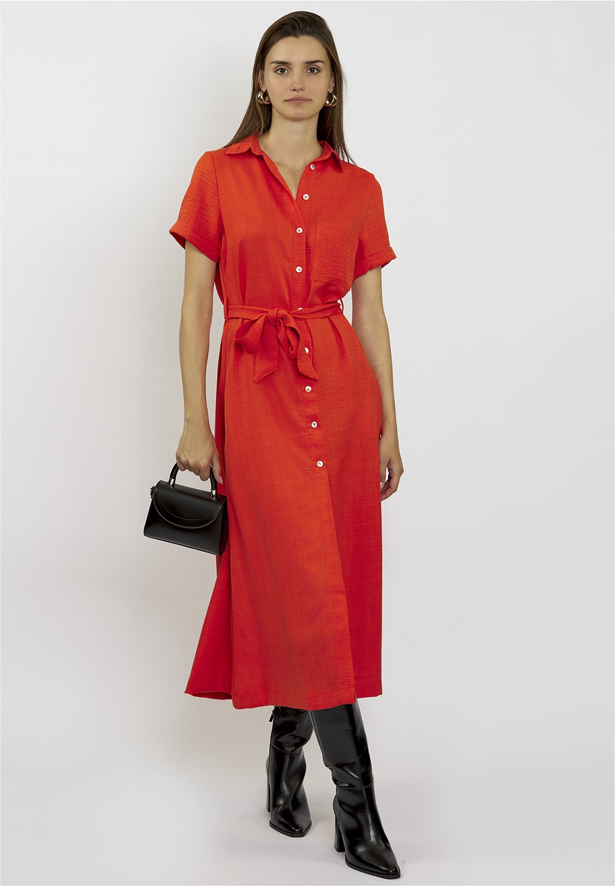 freshlions Jerseykleid "Long Button up", mit langem Schnitt günstig online kaufen