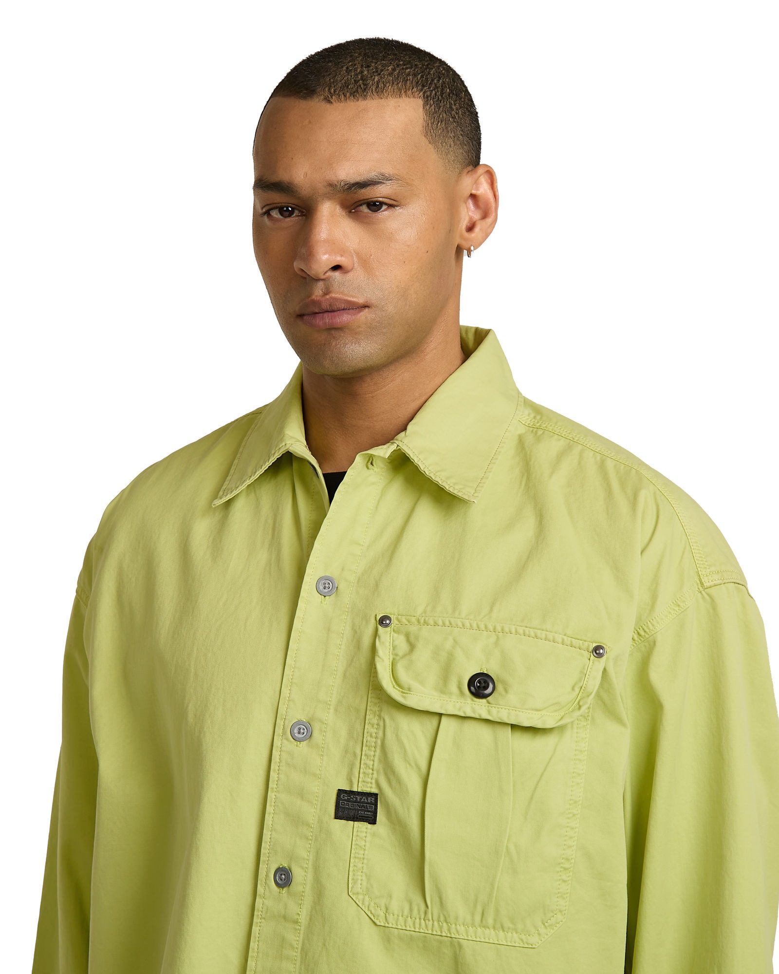 G-STAR Langarmshirt »1 Pocket Pleated Boxy Hemd«