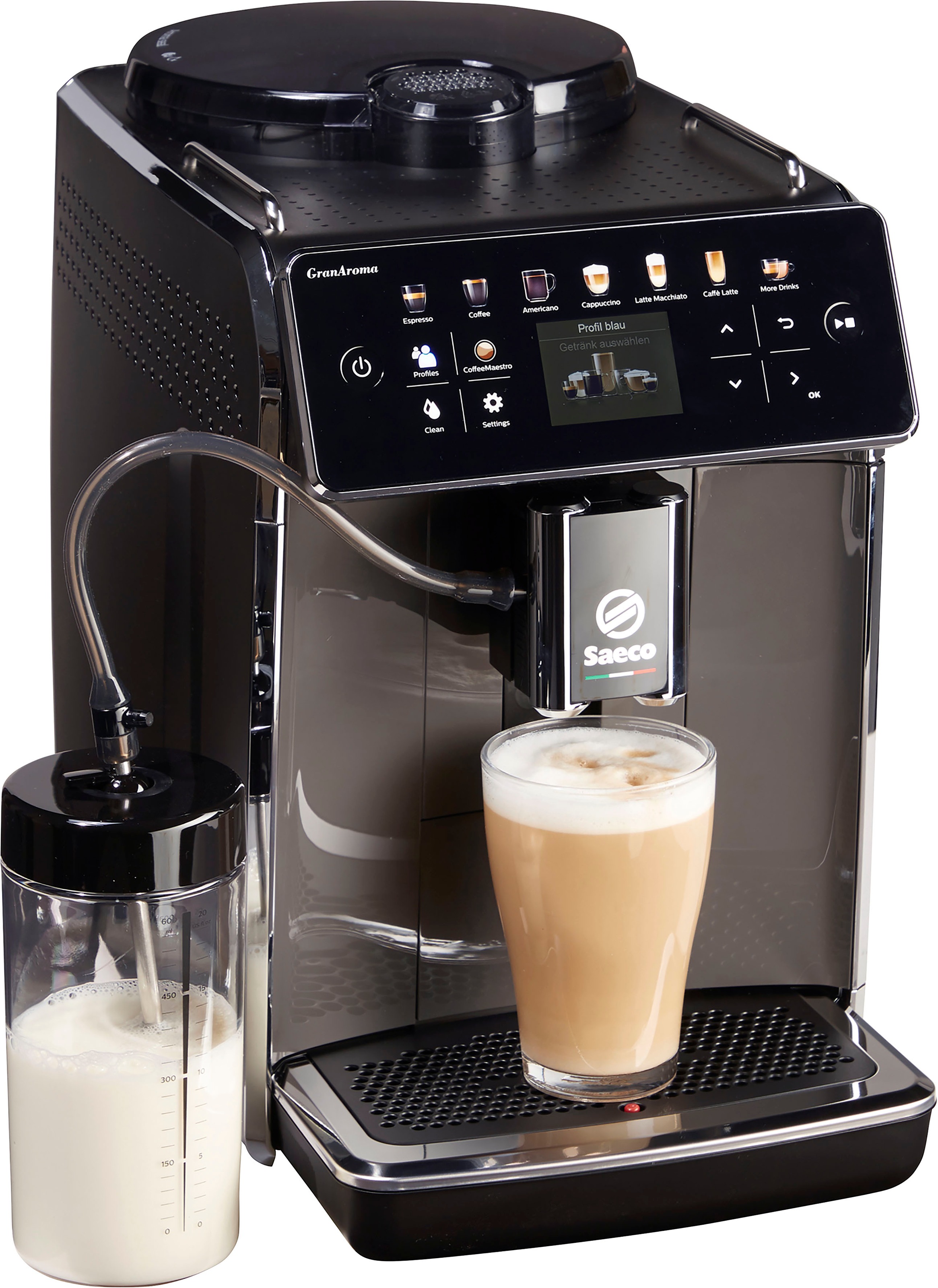 Saeco Kaffeevollautomat "GranAroma SM6580/50" 14 Kaffeespezialitäten, 4 Ben günstig online kaufen