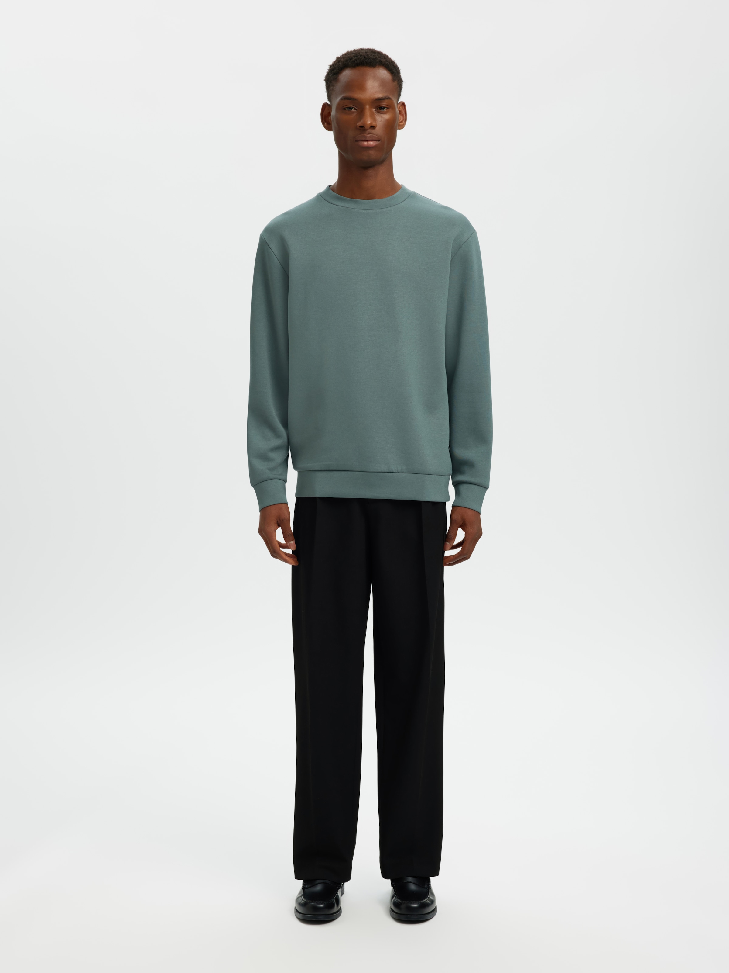 SELECTED Chinohose »SLH220-LOOSE FINN FLEX PANTS NOOS«  Materialmix, loose fit