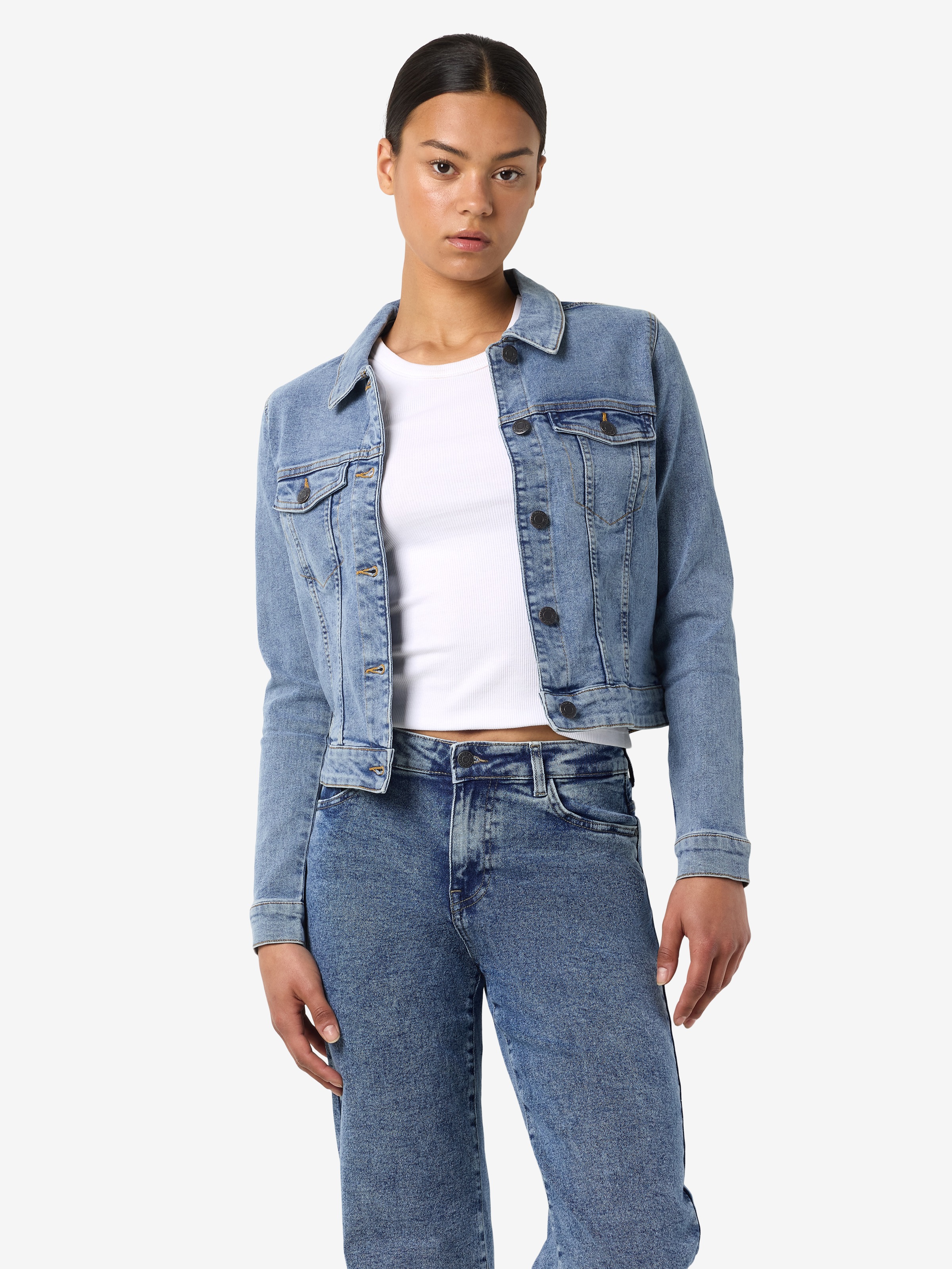 Noisy may Jeansjacke "NMDEBRA L/S DENIM JACKET VI570LB NOOS" günstig online kaufen