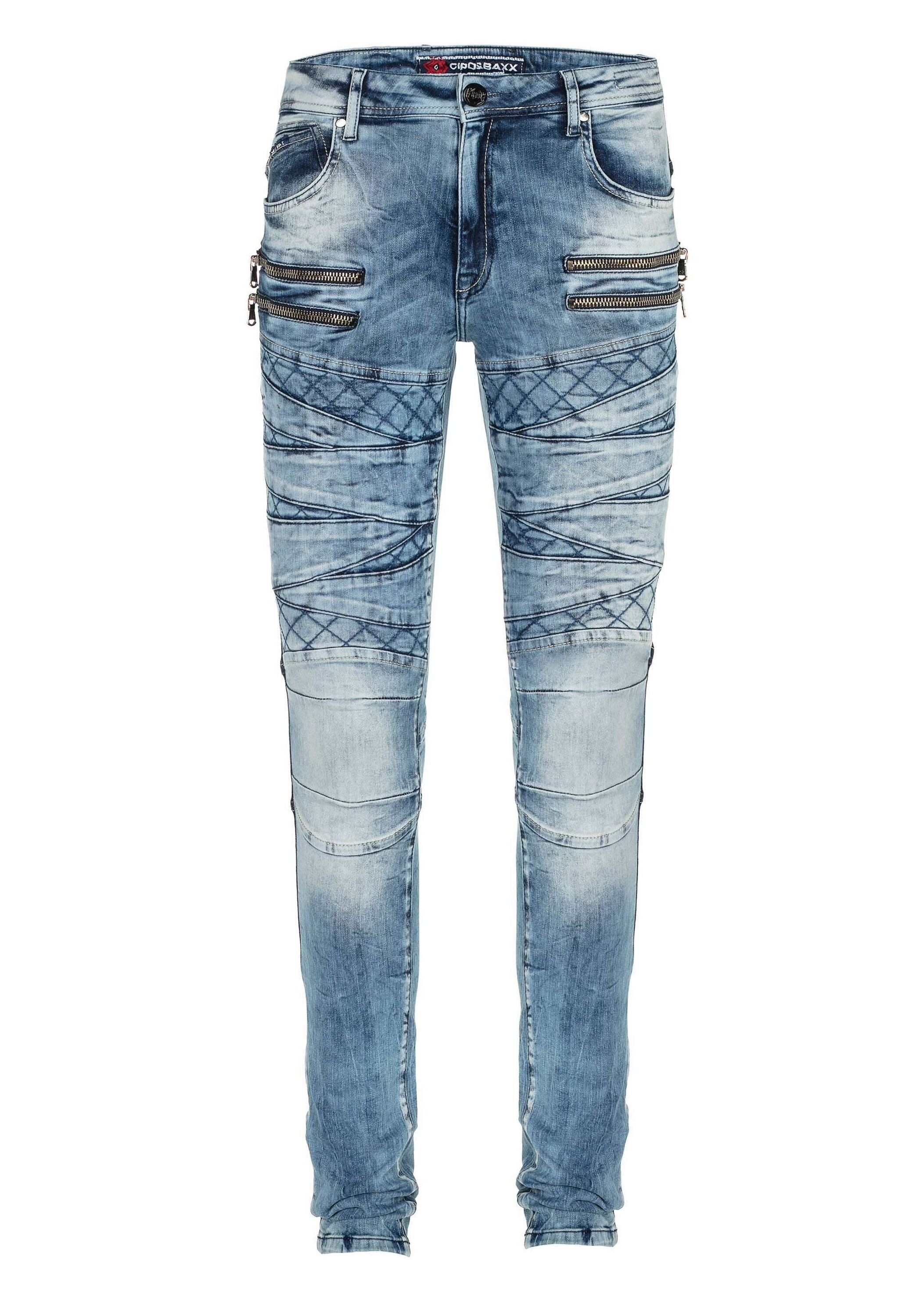 Cipo & Baxx Slim-fit-Jeans »Jeans«, im stylischen Look in Slim Fit, CD-505