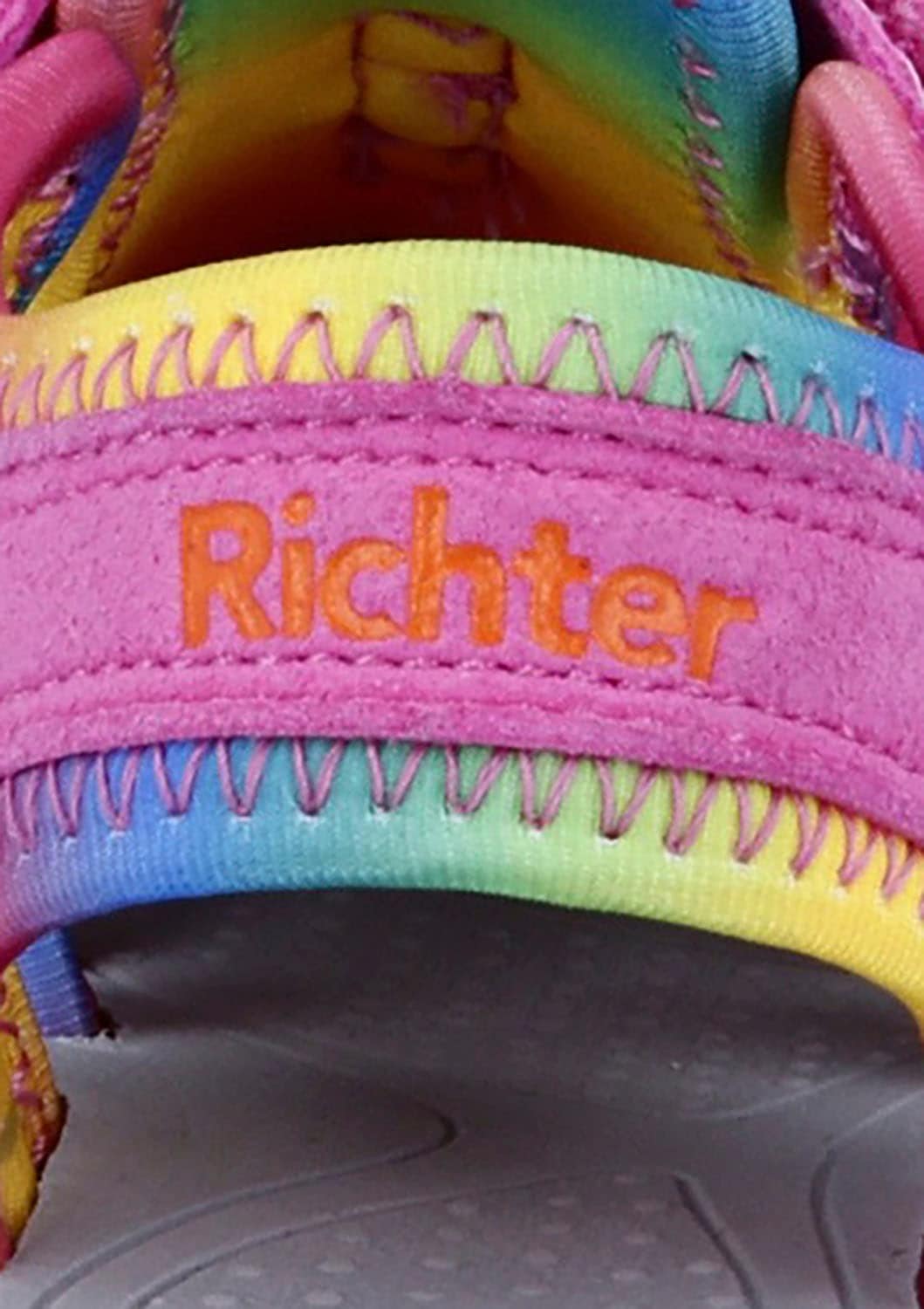 Richter Sandale »Boulder WMS: mittel«, Badeschuh im Pride-Look, Größenschablone zum Download