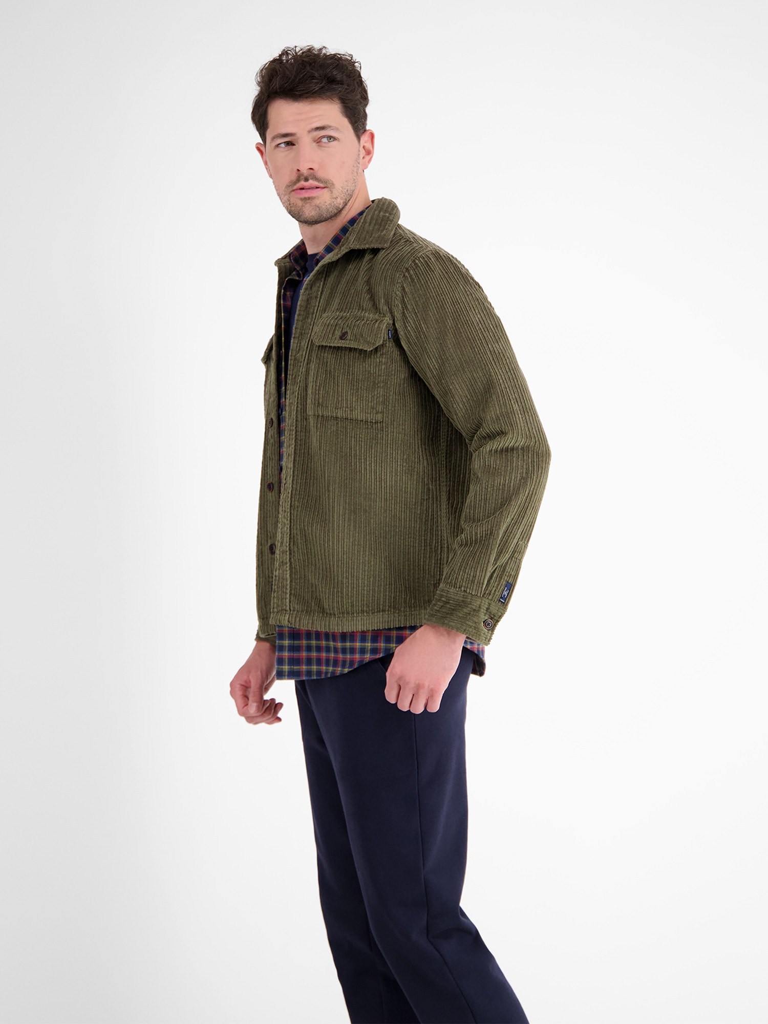 LERROS Langarmhemd »LERROS Overshirt *Corduroy*«