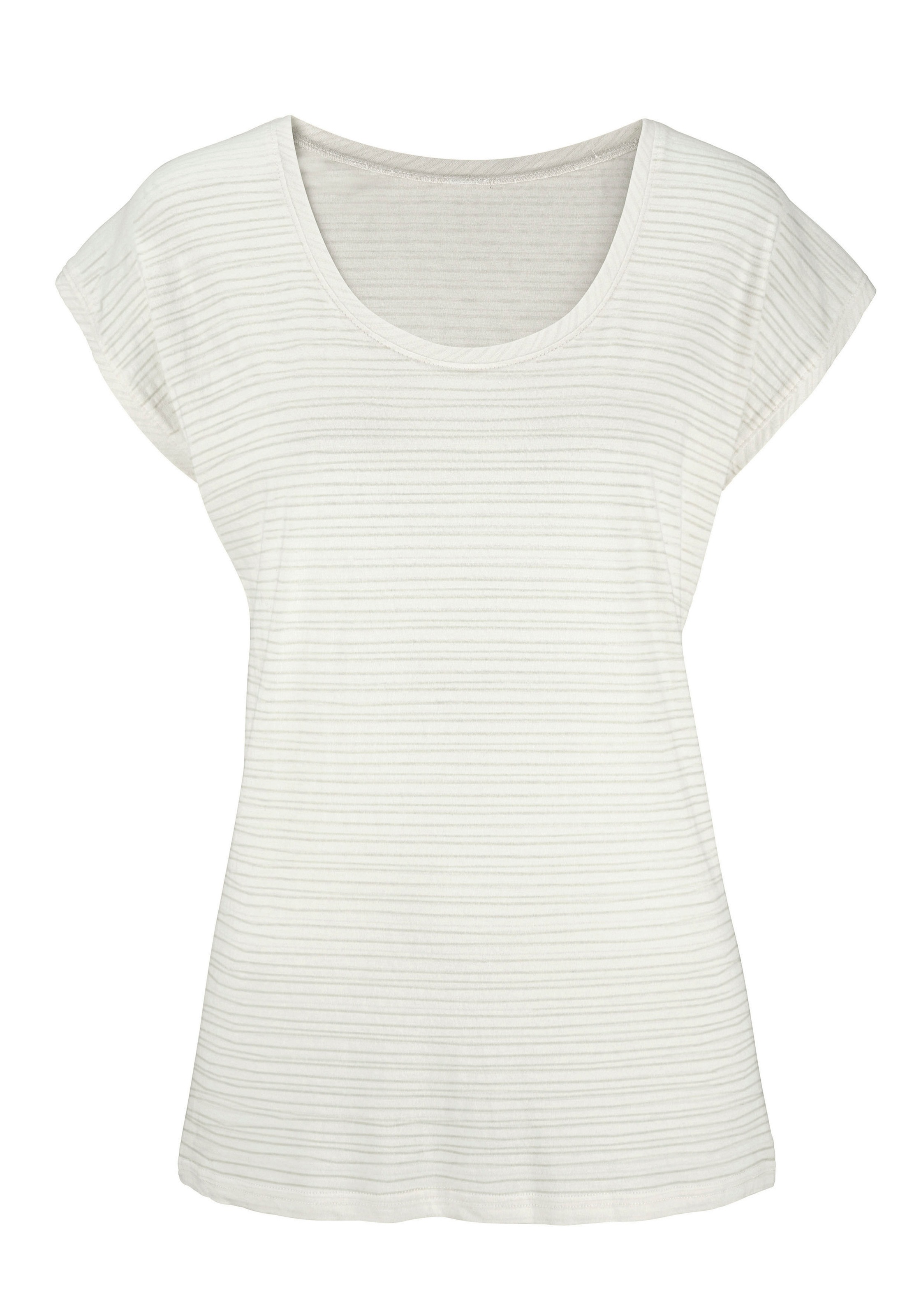 Beachtime Kurzarmshirt "mit leicht transparenten Streifen", aus weicher Bau günstig online kaufen