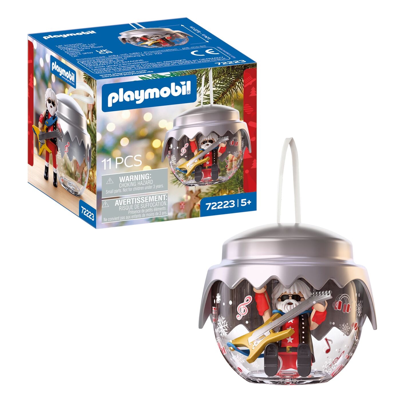 Playmobil® Konstruktions-Spielset »Weihnachtskugel: Rockstar (72223), Christmas«