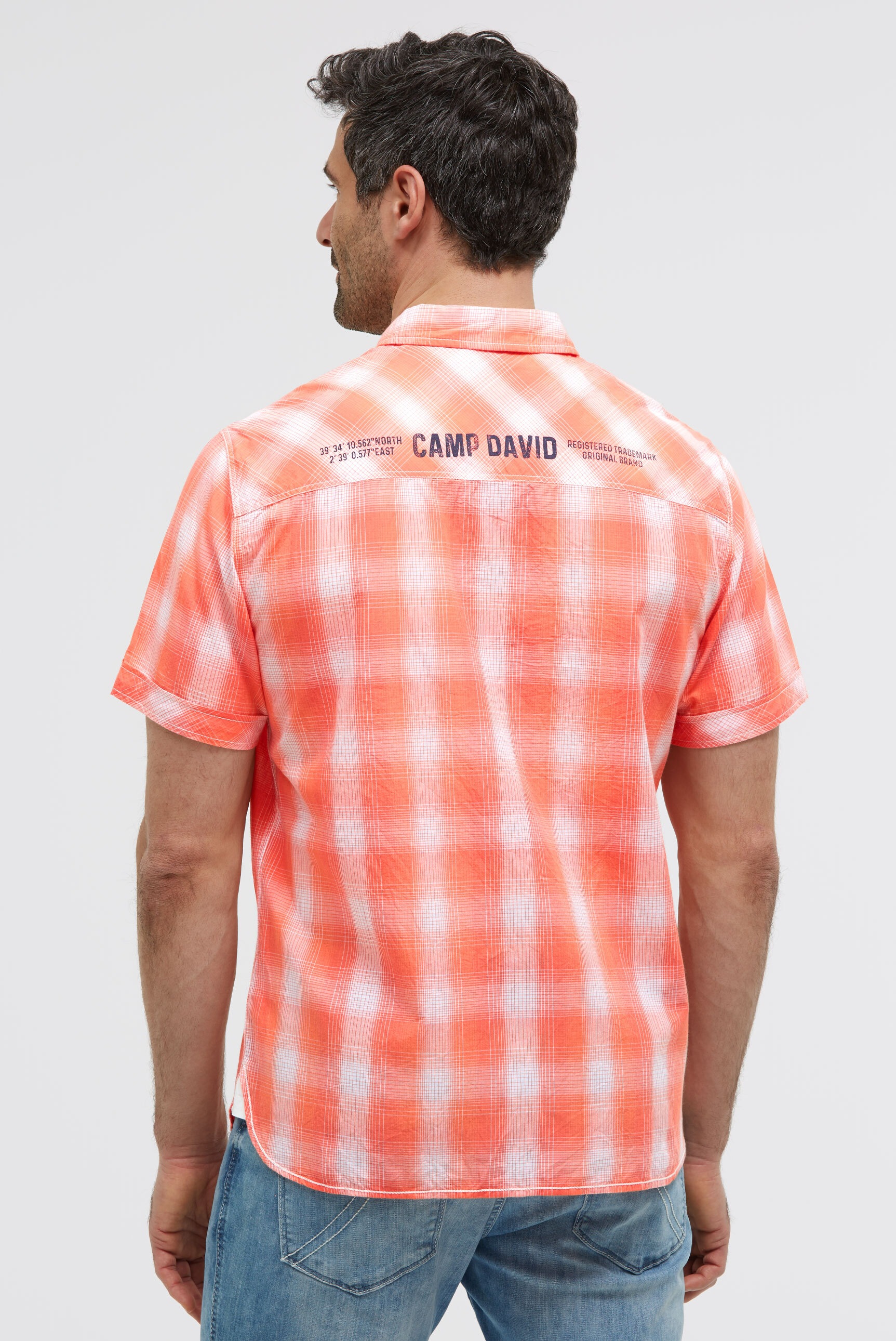 CAMP DAVID Kurzarmhemd aus Baumwolle