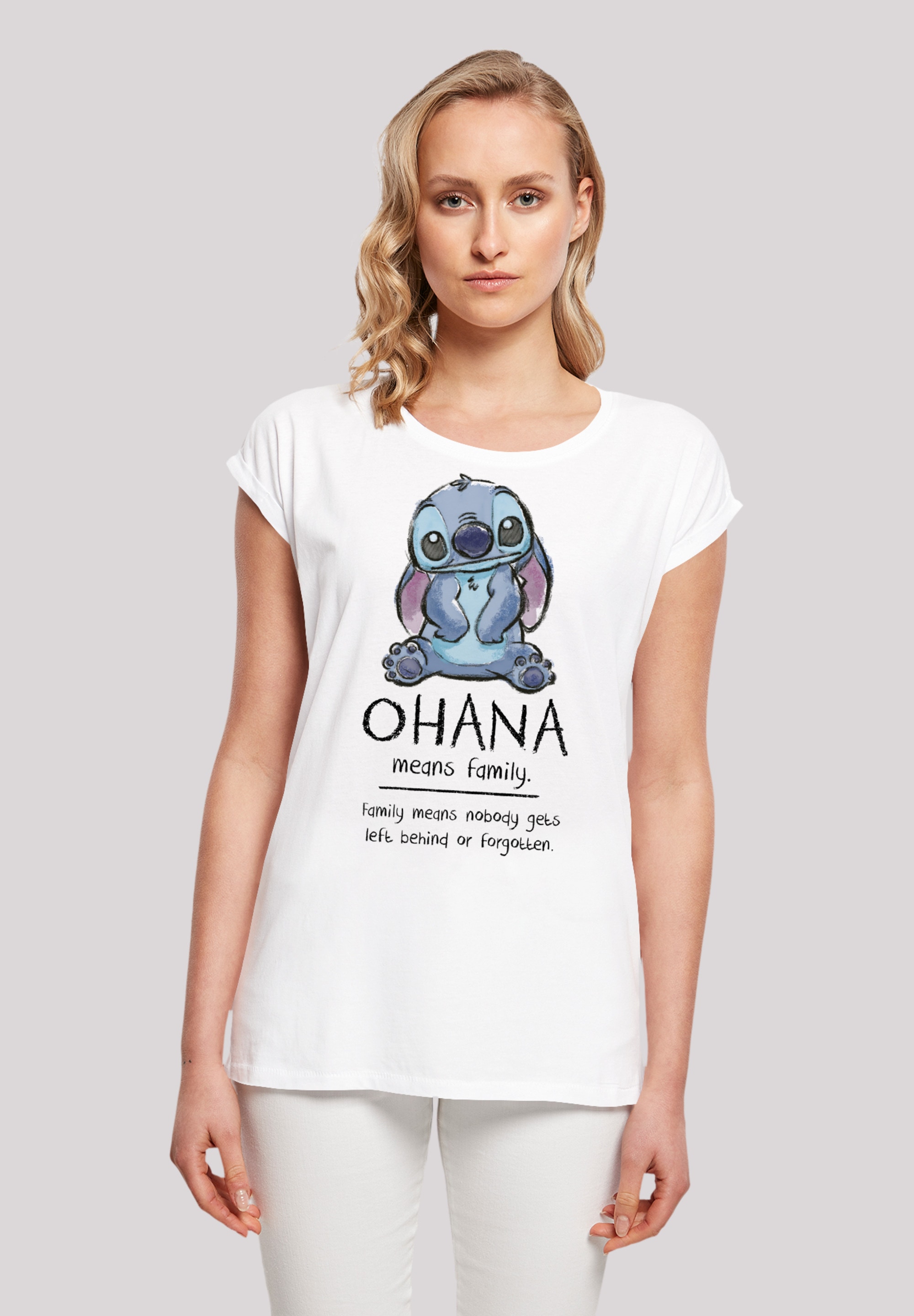 F4NT4STIC T-Shirt "Disney Lilo & Stitch Ohana Means Family", Premium Qualit günstig online kaufen