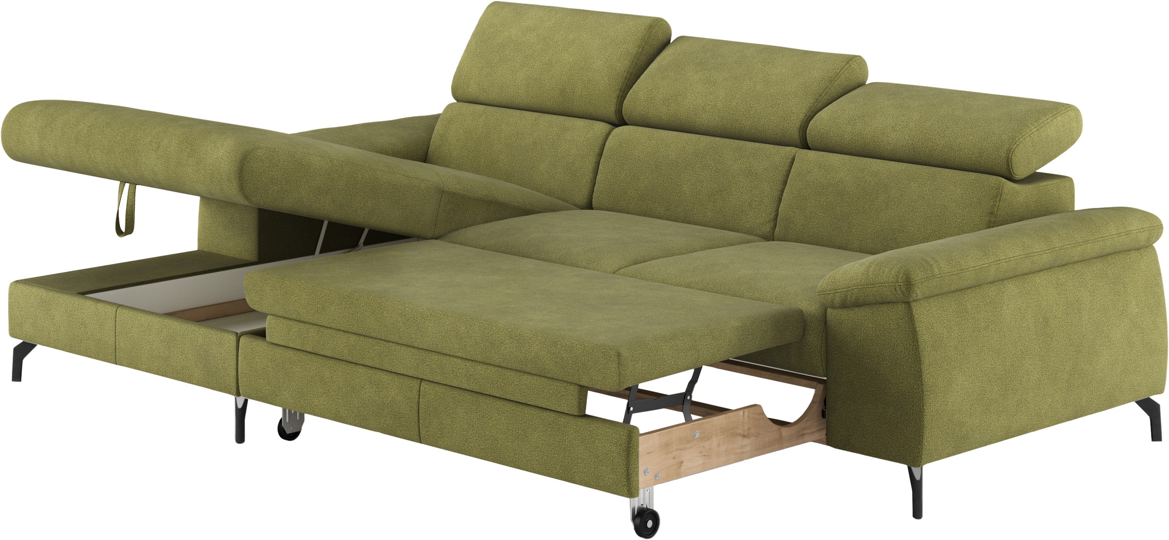 COTTA Ecksofa »Kitty L-Form«, mit Kopfteilverstellung, wahlweise mit Bettfunktion & Bettkasten