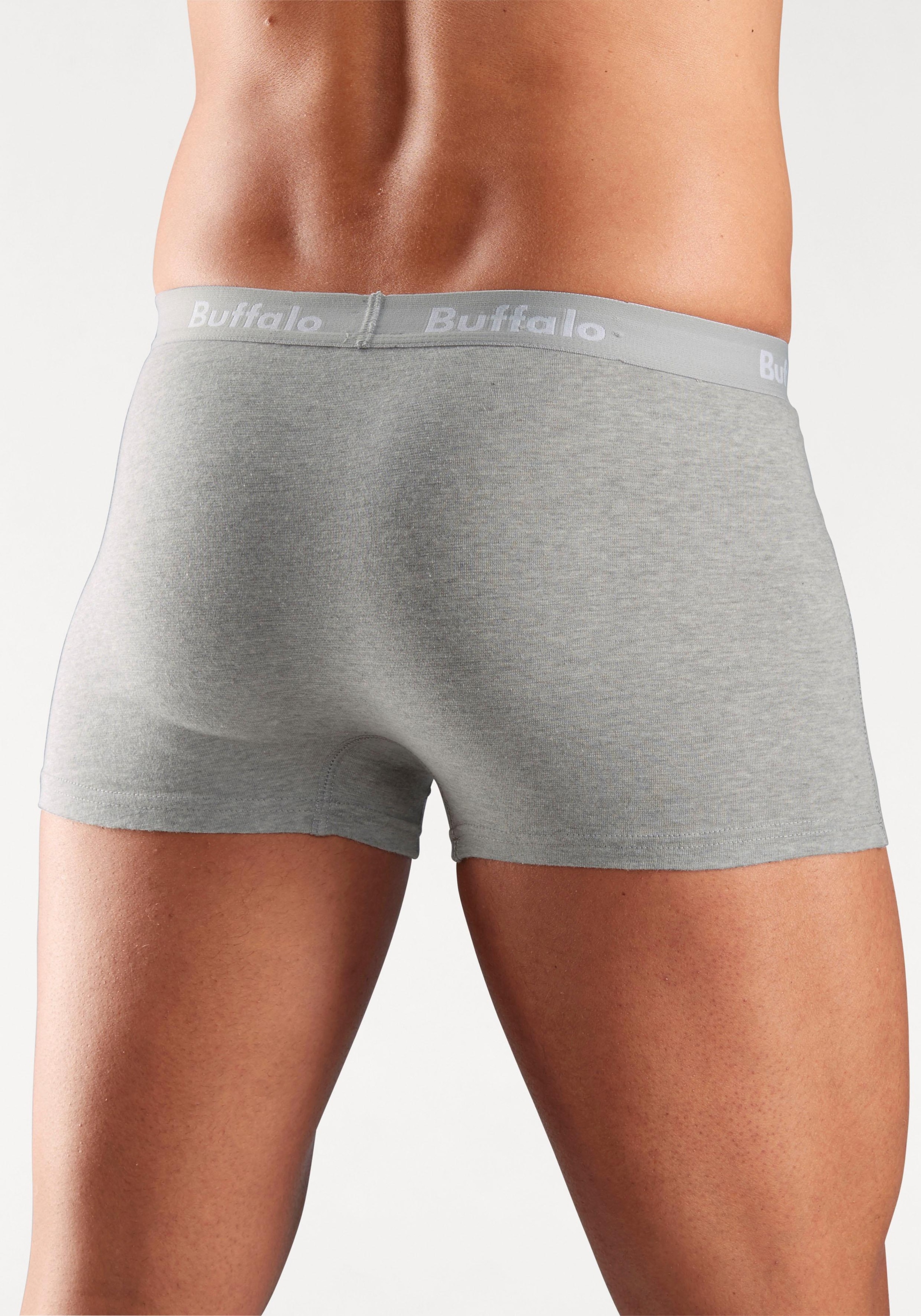 Buffalo Boxer »Boxershorts für Herren«, (Packung, 3 St.), mit Overlock-Nähten vorn