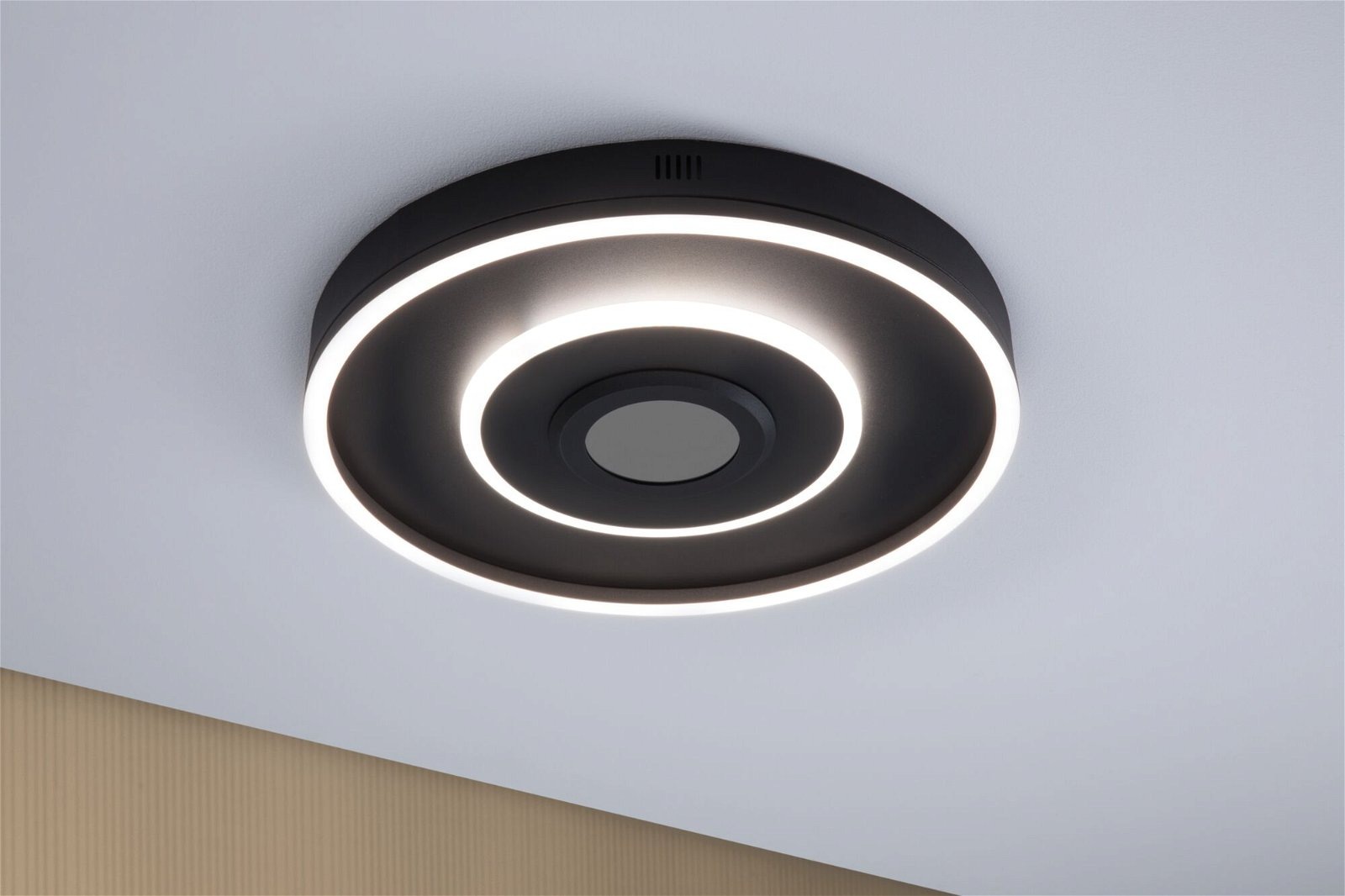 Paulmann LED Deckenleuchte »Spaceglow Four RGB+ 320lm / 800lm 230V 22W Schwarz matt«, 1 flammig, dimmbar