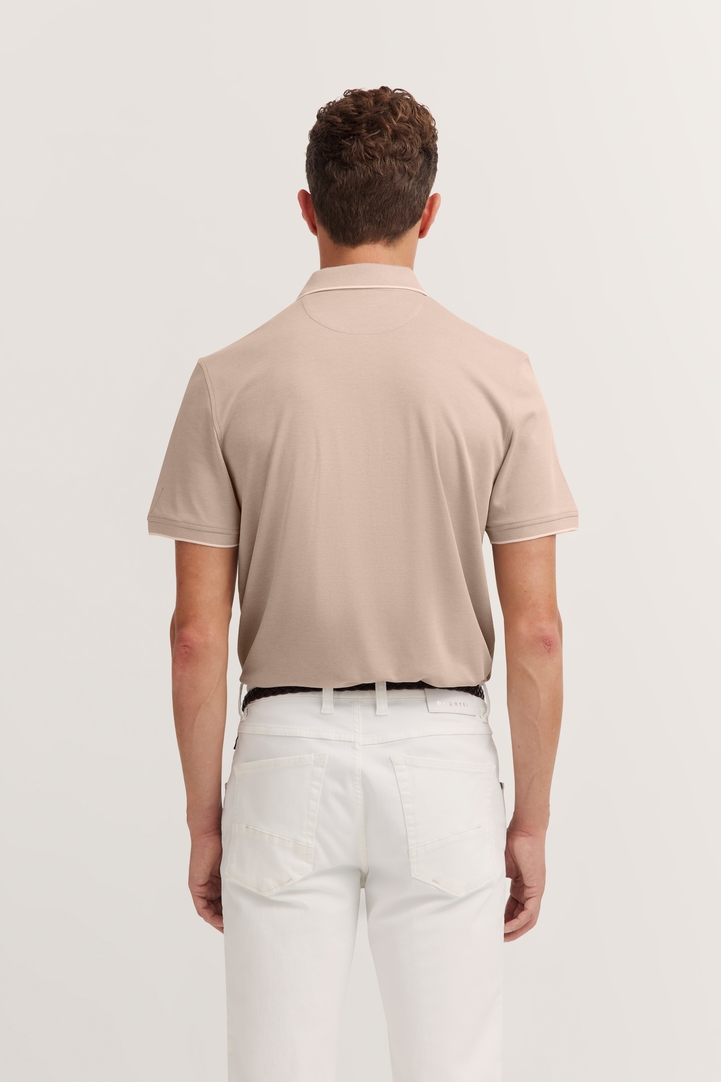 bugatti Poloshirt, mit dezenten Kontraststreifen
