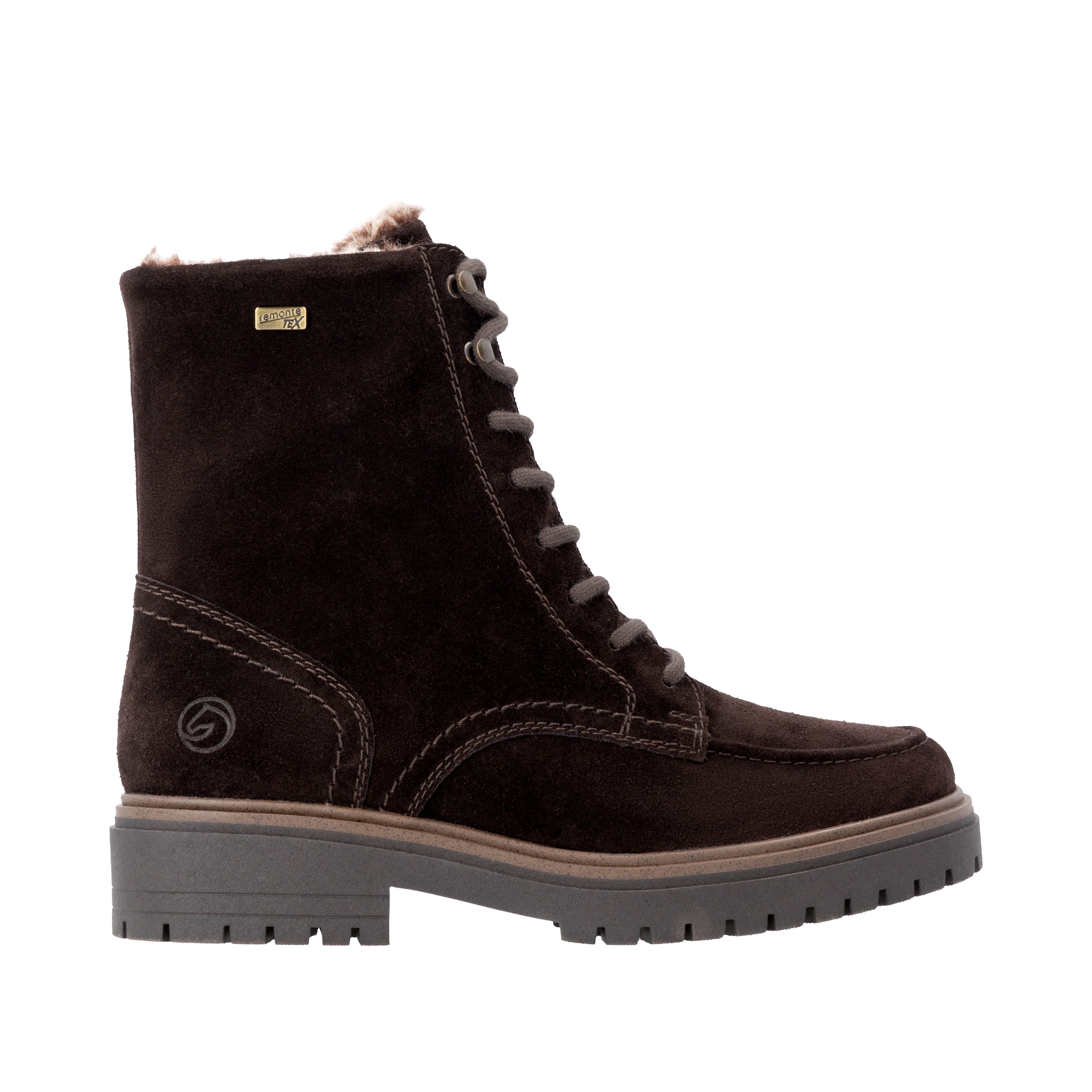 Remonte Winterboots  Schnürboots, Winterstiefelette mit Lammwollfutter, TEX-Membrane