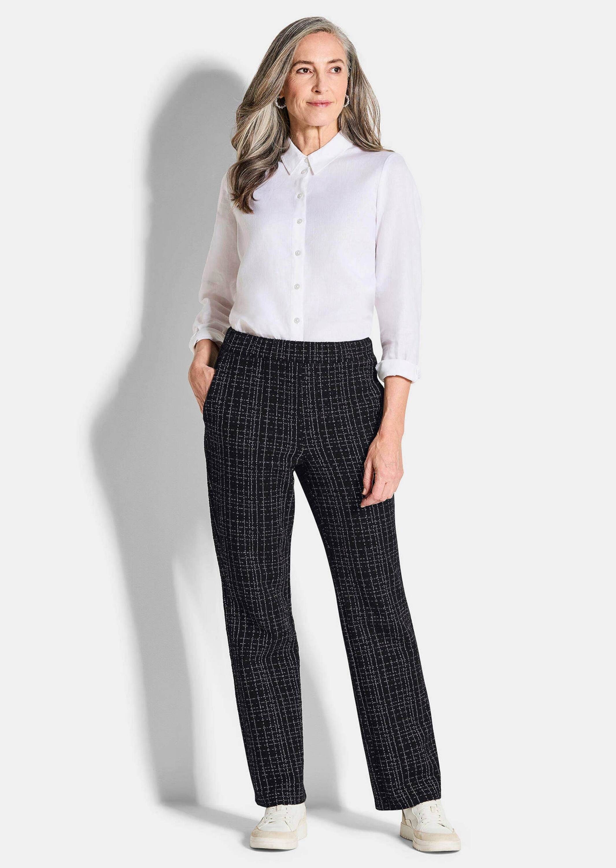 GOLDNER Stoffhose "Elegante Businesshose VERA in Tweed" günstig online kaufen