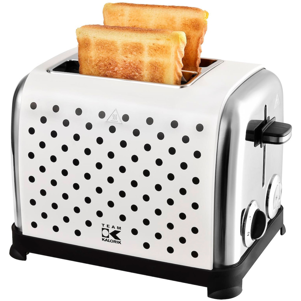 Team Kalorik Toaster »TKG TO 1045 WBD N«, 2 kurze Schlitze, für 2 Scheiben, 750 W