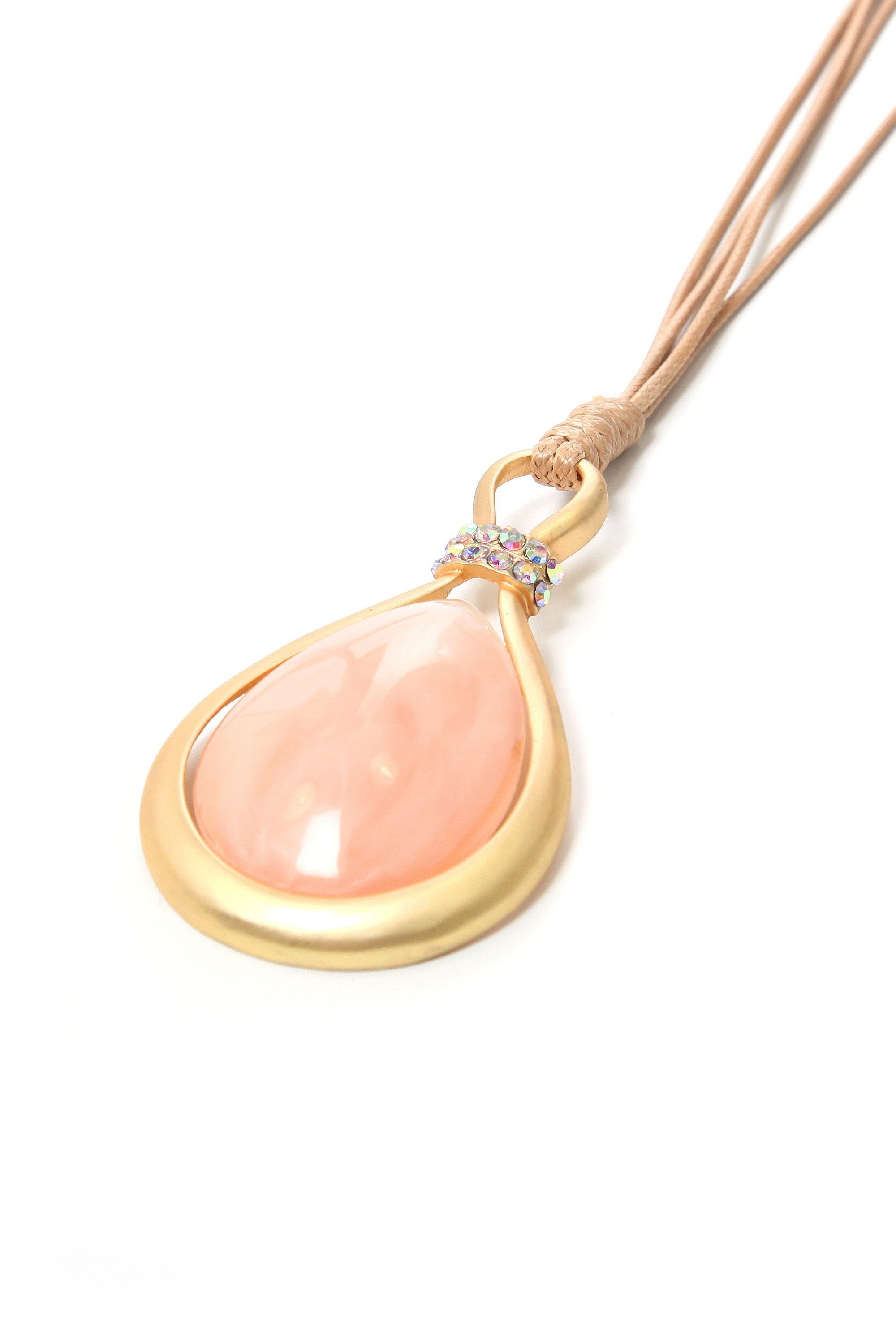 COLLEZIONE ALESSANDRO Lange Kette »Rosa«, großem Schmuckstein bestellen | BAUR mit