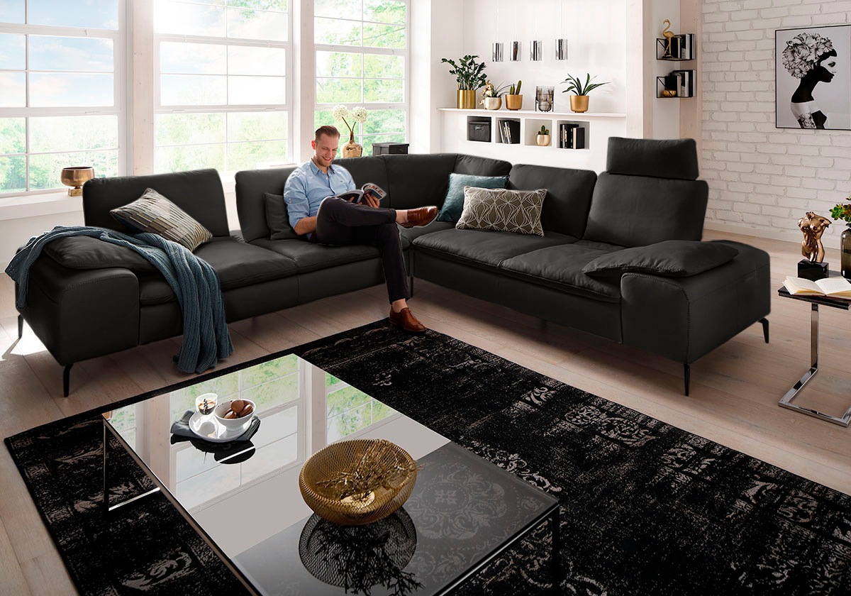 W.SCHILLIG Ecksofa »valentinoo, Designsofa, elegant und bequem, L-Form«, (Set), mit Sitztiefenverstellung, Breite 318 cm