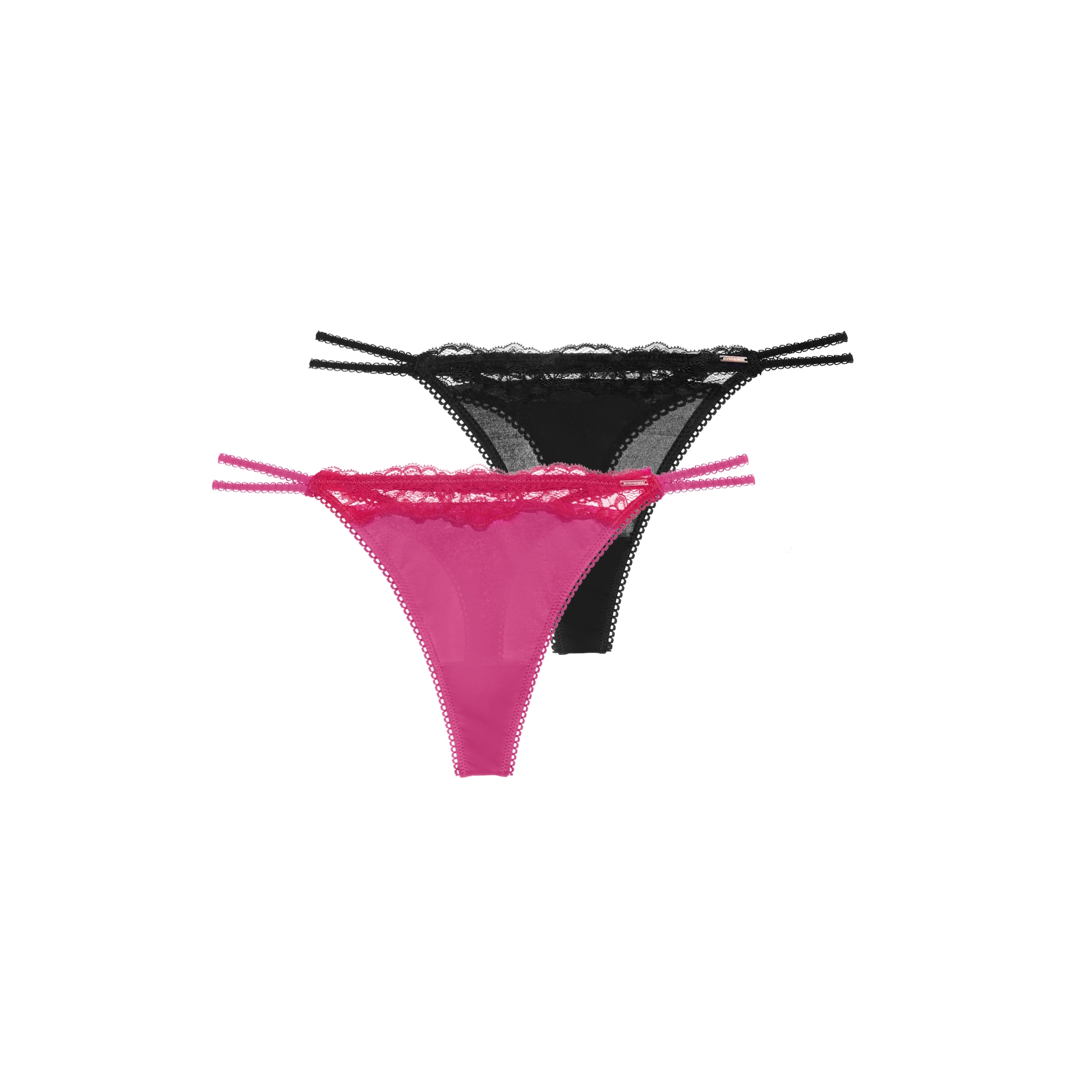 Dorina Tanga "Origins Shiny Micro" mit Spitze, mit Logo, glänzend, bequem, weich, elastisch