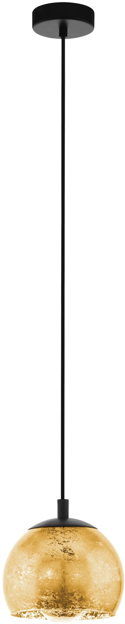 EGLO Hängeleuchte »ALBARACCIN Pendellampe, IP20, E27, Stahl, Glas, Esstischlampe, Lampe« E27 1 Stk. Hängelampe für Esszimmer, Küche oder Wohnzimmer