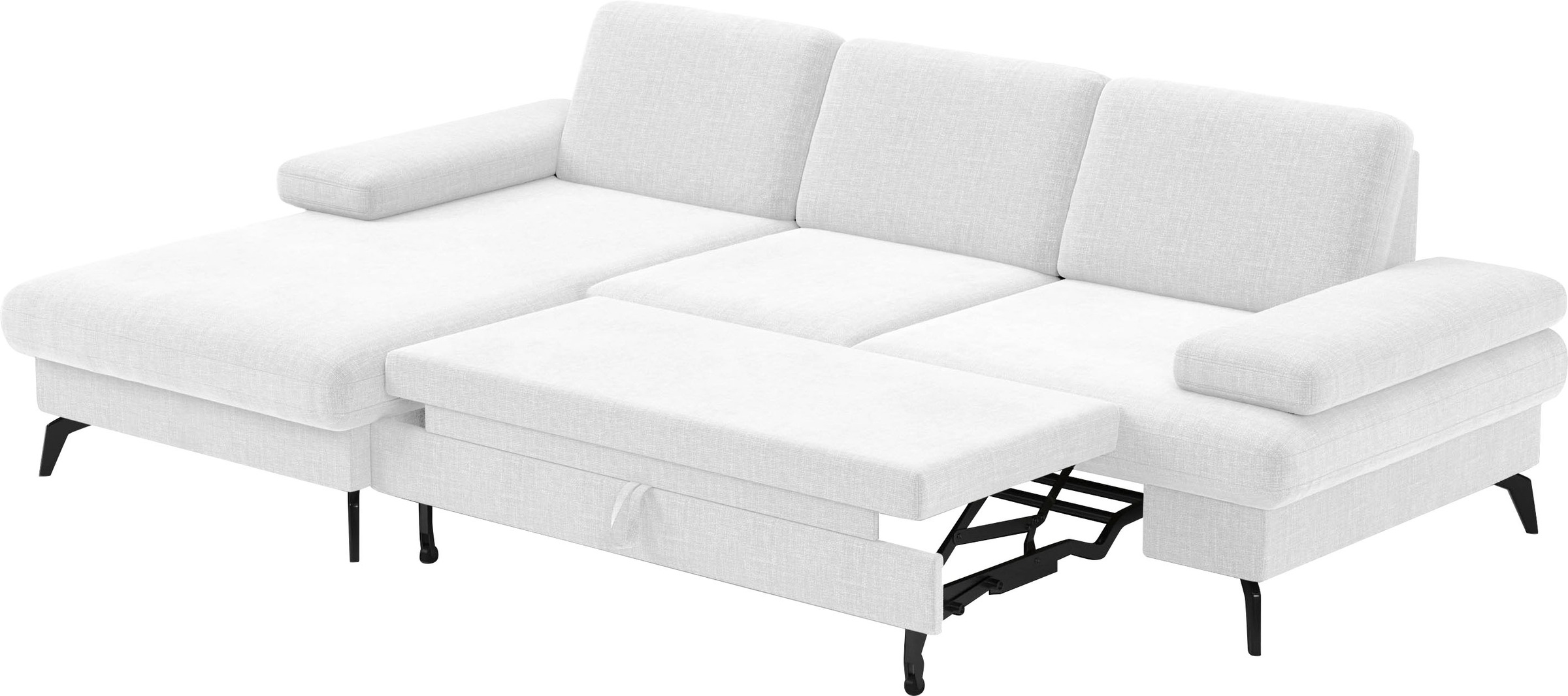 sit&more Ecksofa »Morris L-Form, inkl. Sitztiefenverstellung«, wahlweise mit Armteilverstellung, Bettfunktion & Bettkasten