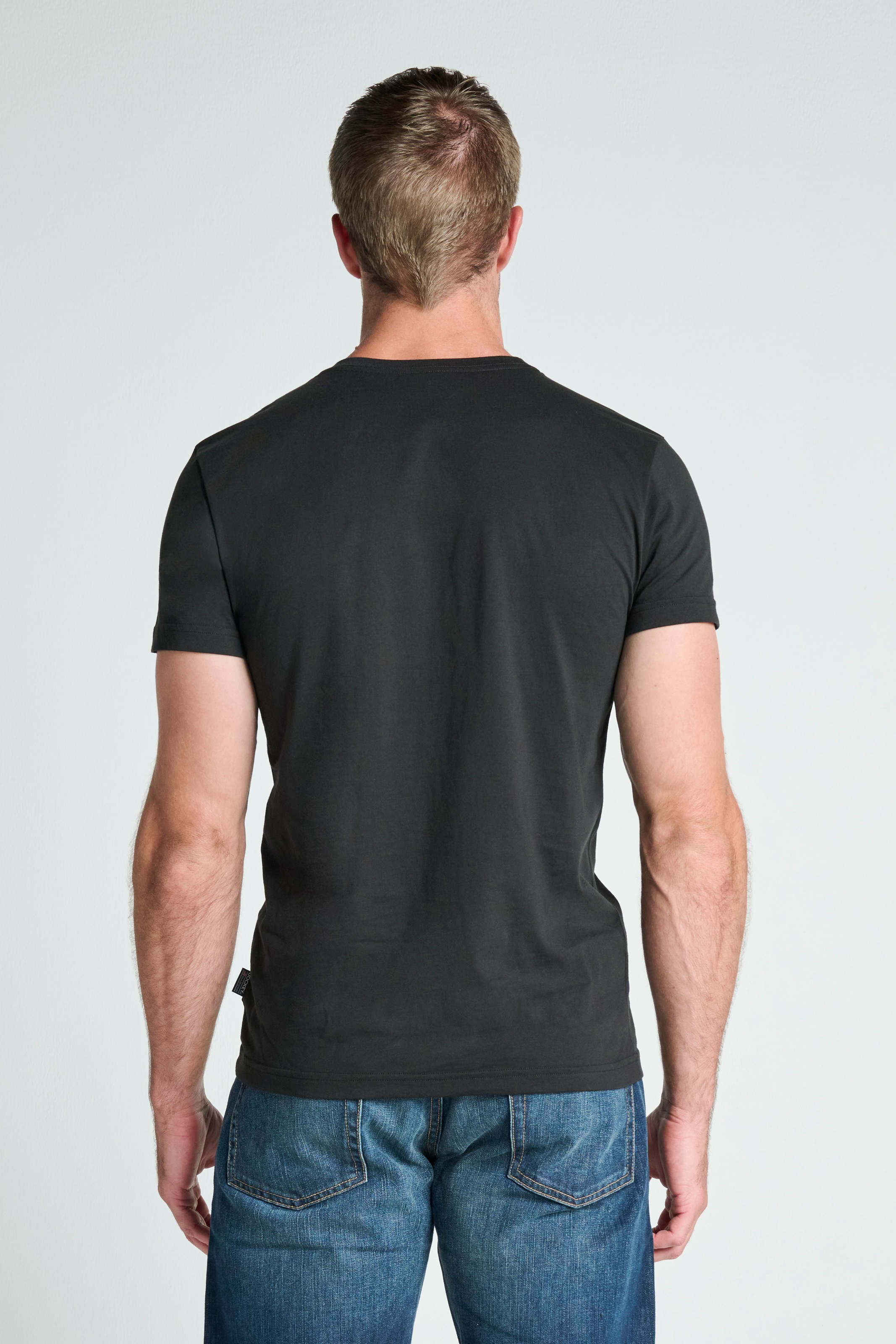 Jockey American-Shirt, (6er Pack), Flache Nähte, Relax Fit, Single-Jersey