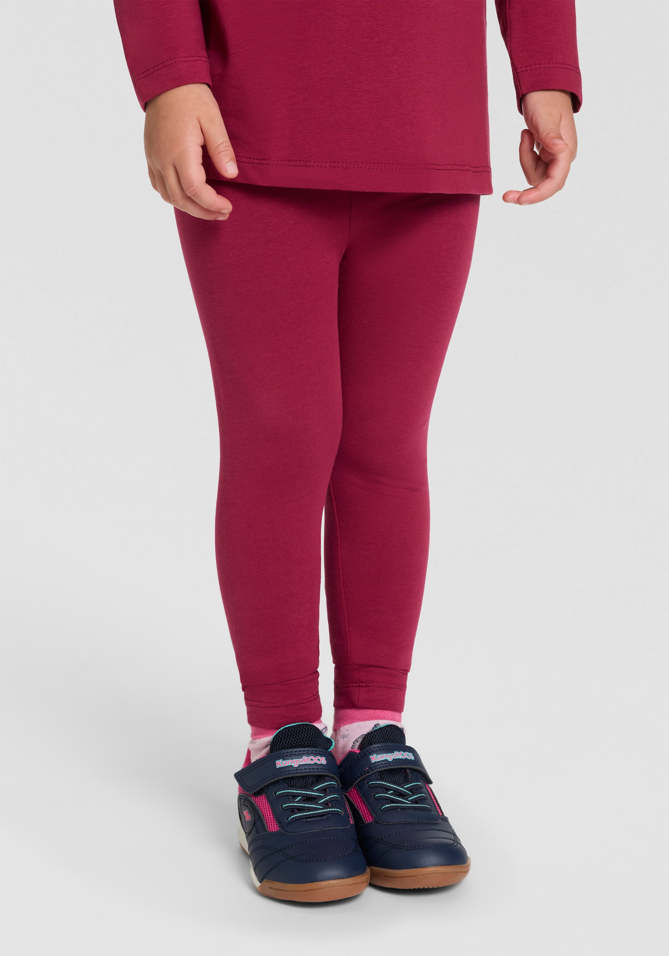 KIDSWORLD Leggings »2er Pack Uni + Herz-Drucken Leggings«  2er Pack Leggings mit Herzen