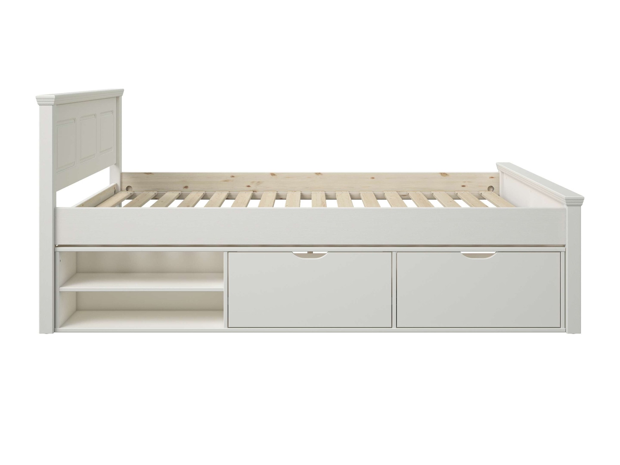 OTTO home Stauraumbett »Svea« B/T/H: 150/211/93 cm,  inklusive Lattenrost, Bettschubkasten, FSC® zertifiziert