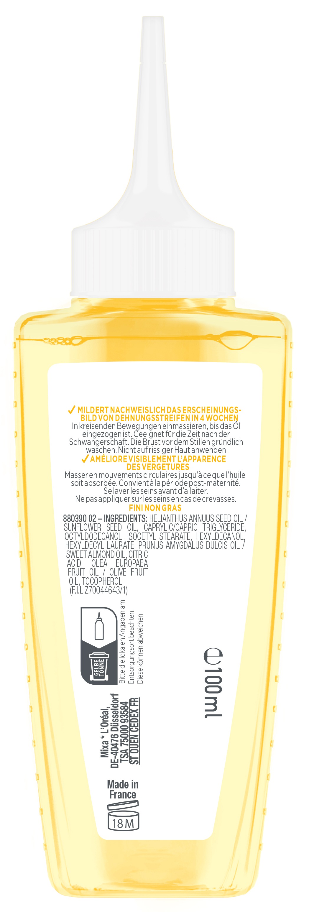 Mixa Körperlotion »Mixa Niacinamide Stretchmark Oil«