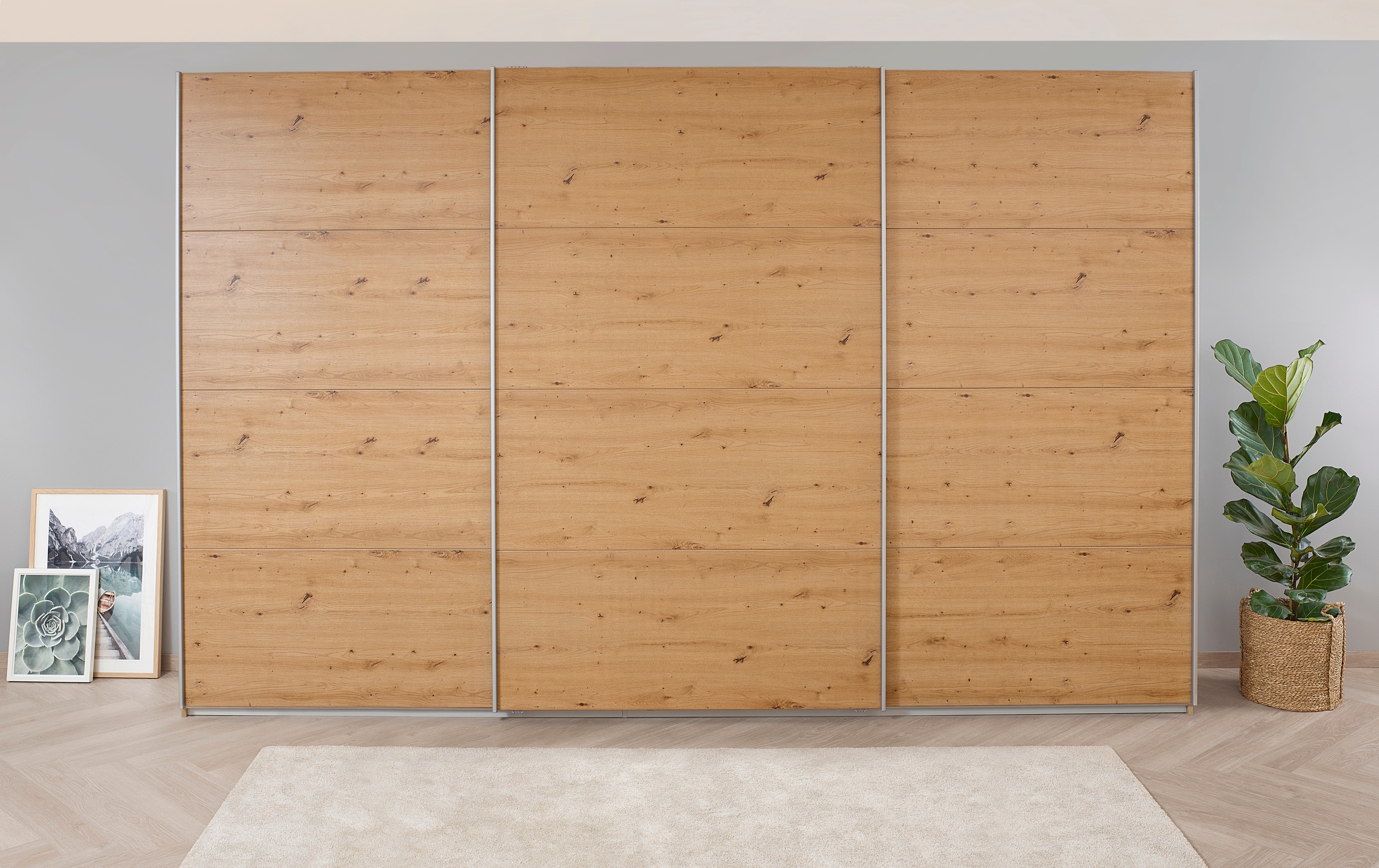 OTTO home Kleiderschrank "Mehrzweckschrank Aktenschrank Möbel Mietswohnung Schlafzimmer KOLUNA" 3 Ausstattungen BASIC/CLASSIC/PREMIUM (inkl. SOFT-CLOSE-FUNKTION), Breiten 203/271/315/360 cm Höhen 210/229 Dekor-Front MADE IN GERMANY