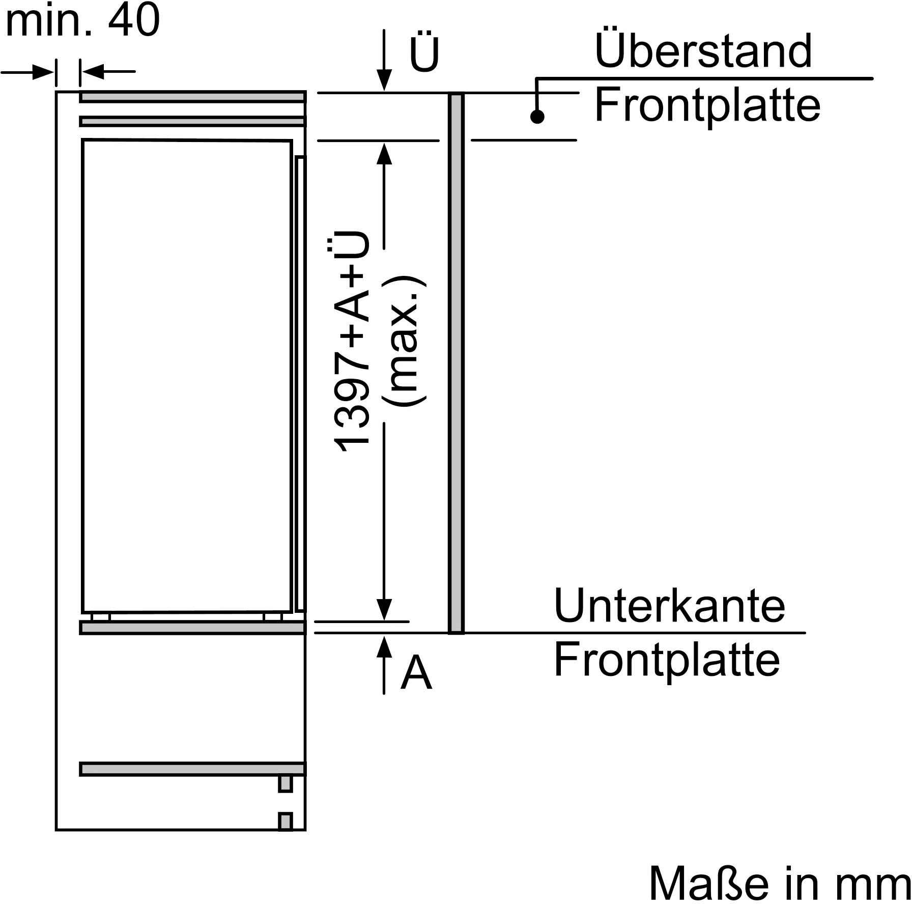 SIEMENS Einbaukühlschrank »KI52LADE0«, KI52LADE0, 139,7 cm hoch, 55,8 cm breit