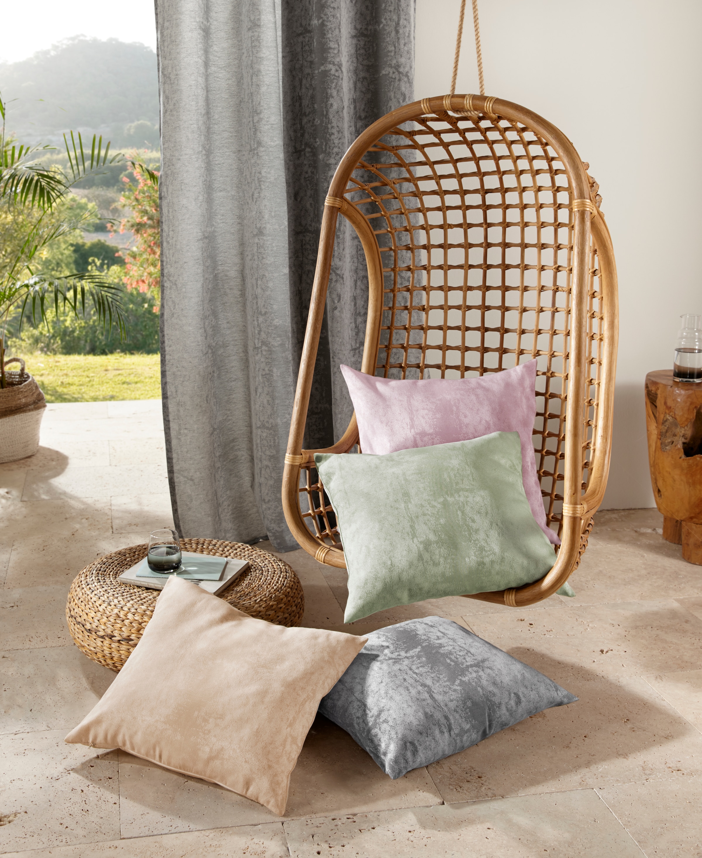 LeGer Home by Lena Gercke Dekokissen "LESKA" Kissenhülle ohne Füllung, 1 St günstig online kaufen