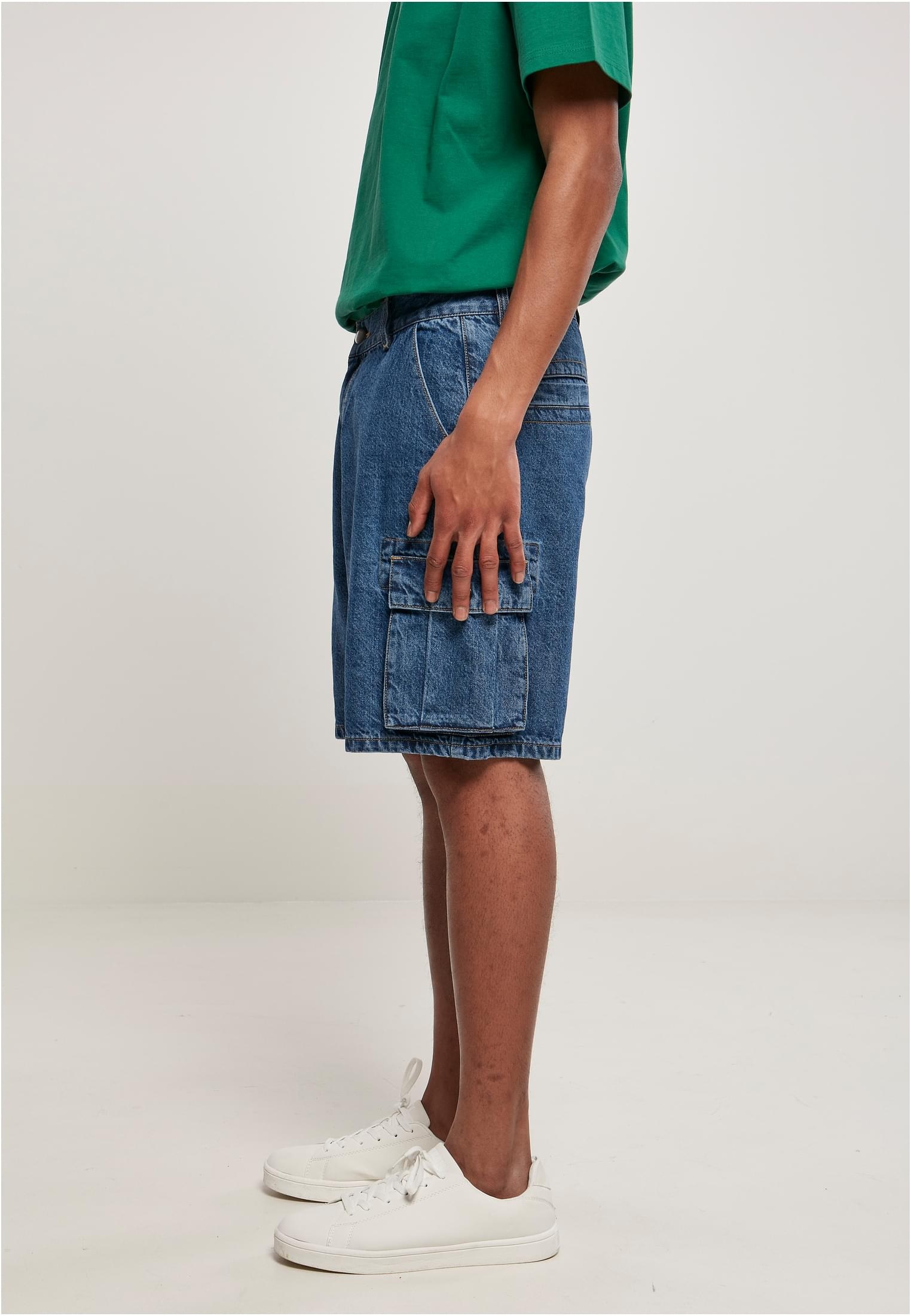 URBAN CLASSICS Cargoshorts »Urban Classics Herren Organic Denim Cargo Shorts«, (1 tlg.)