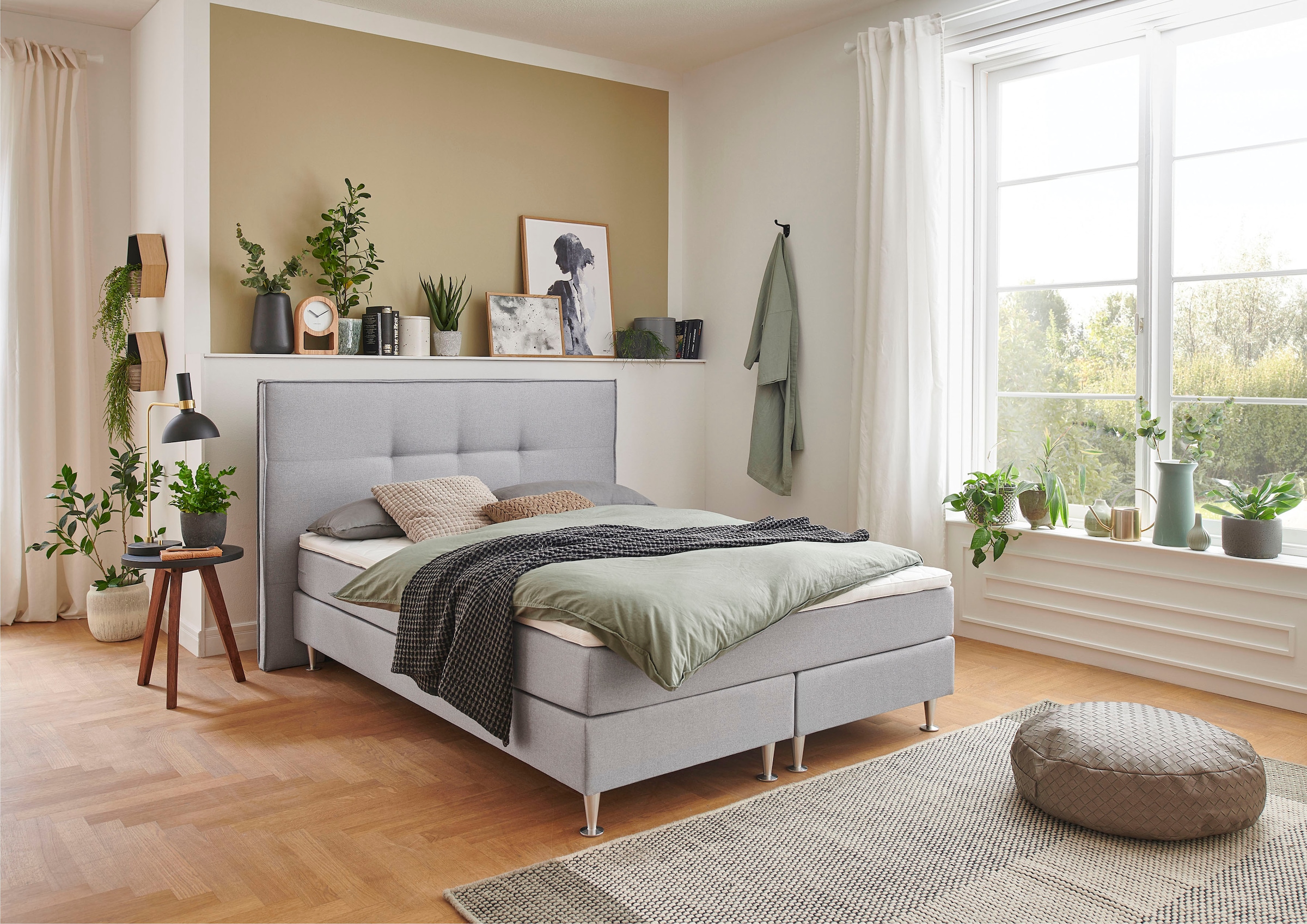 ATLANTIC home collection 1100000002199 "Barnett" mit Taschenfederkern-Matratze und Topper