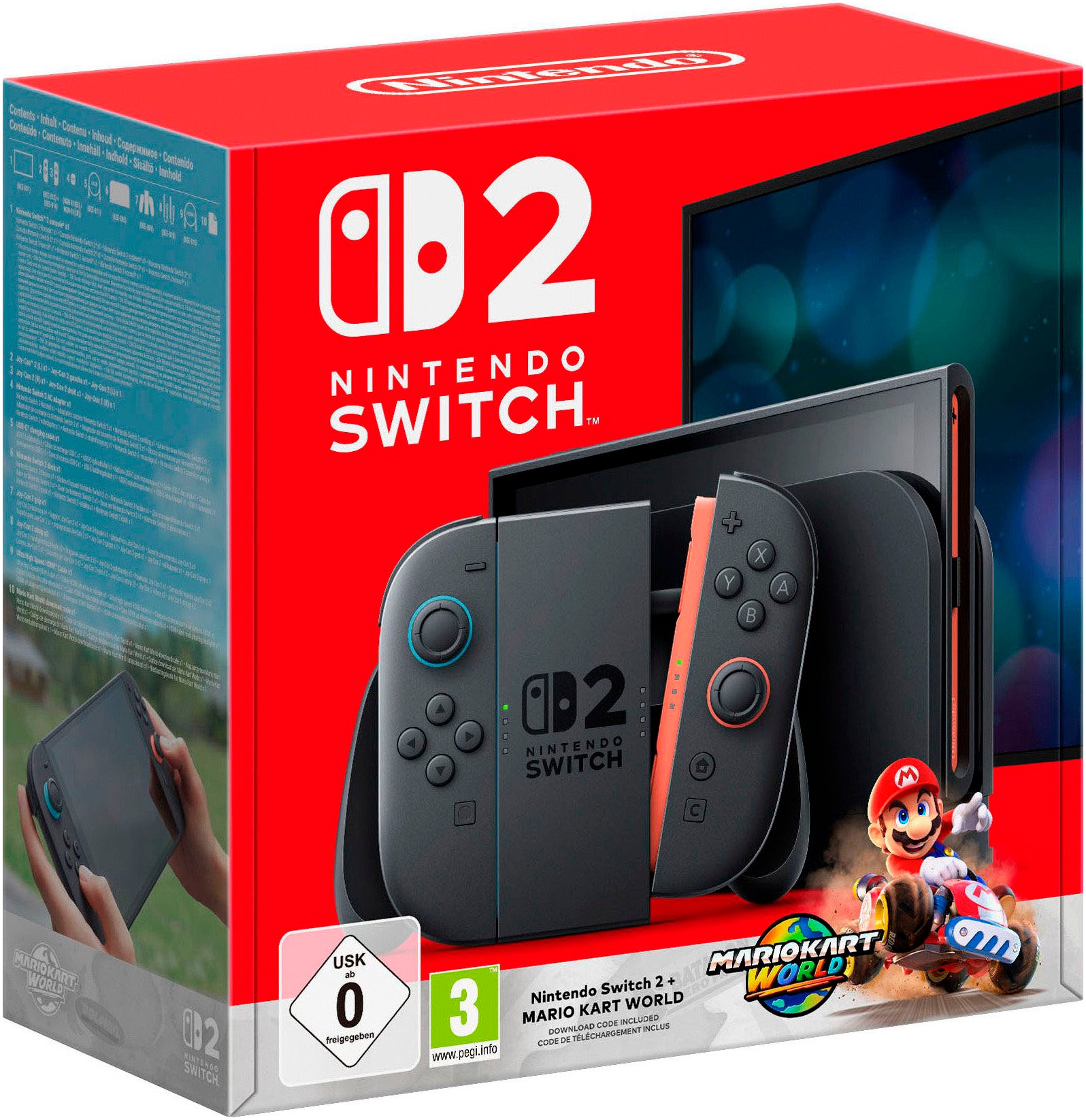 Nintendo Switch Konsolen-Set »Switch 2 Mario Kart World-Set + Samsung mircoSD EXPRESS 256 GB« 256 GB