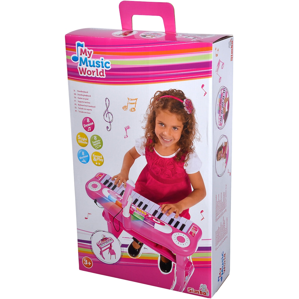 SIMBA Spielzeug-Musikinstrument »My Music World Keyboard, pink«