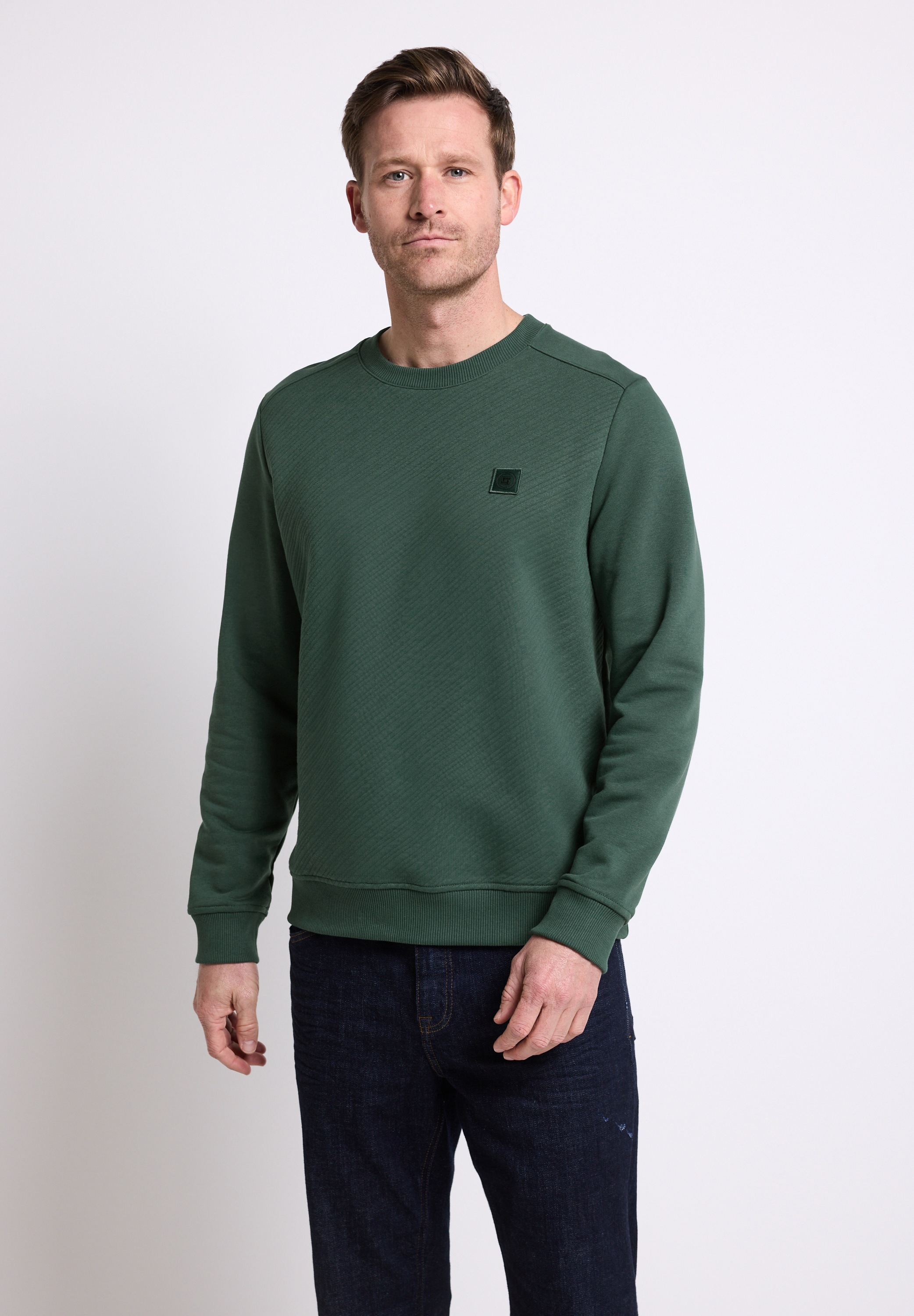 STREET ONE MEN Sweatshirt, Rundhalsausschnitt